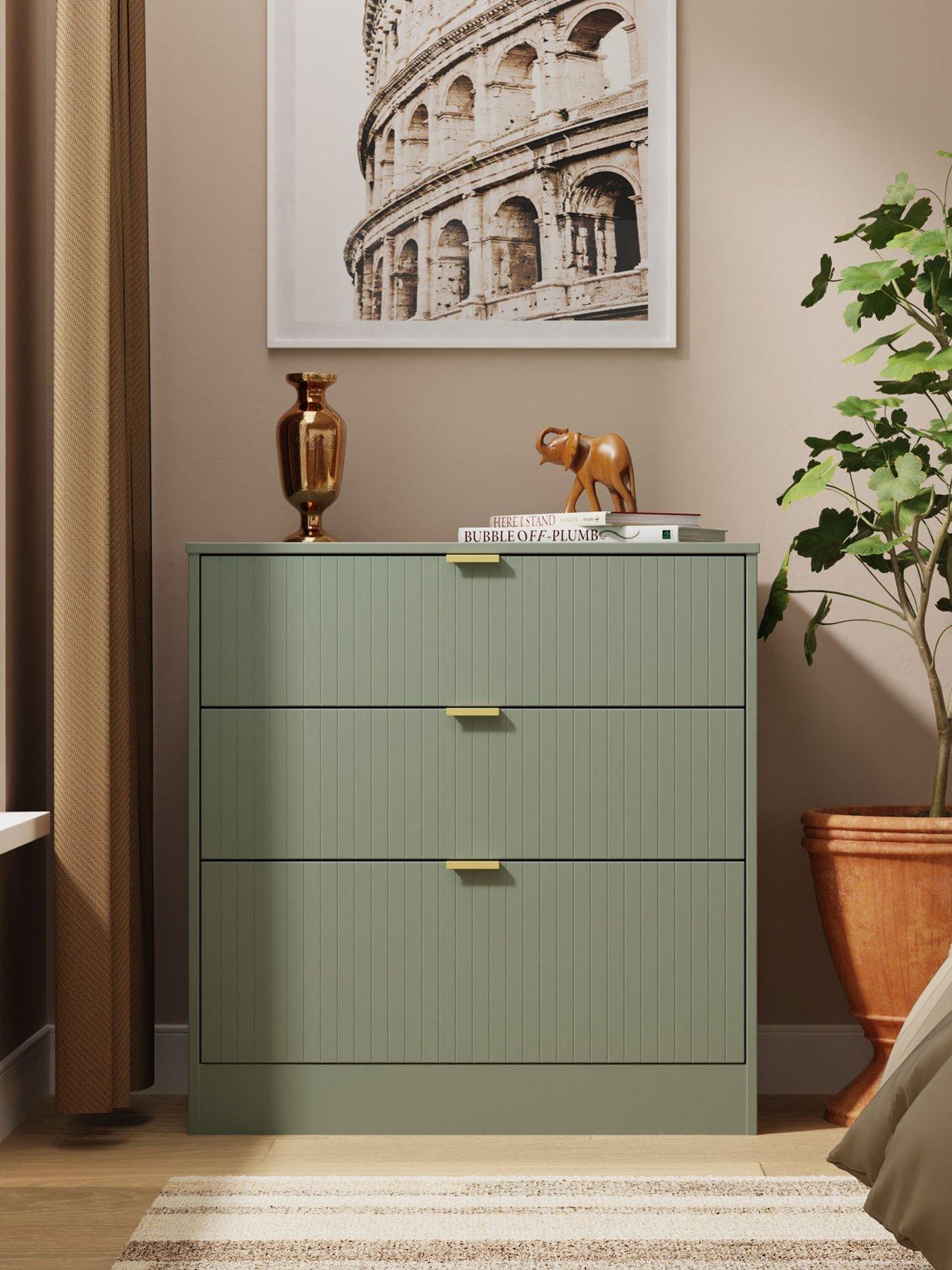 Product photograph of Swift Nevada Ready Assembled 3 Drawer Deep Chest from very.co.uk