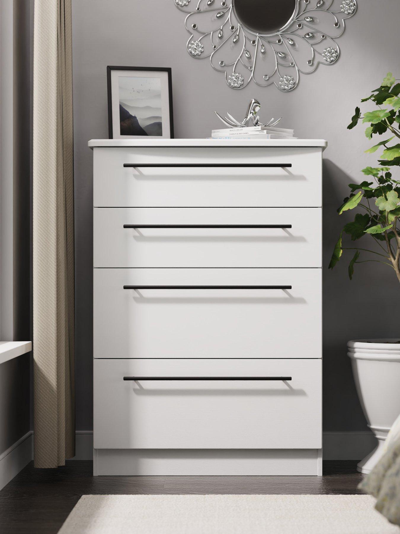 Product photograph of Swift Boston Ready Assembled 4 Drawer Deep Chest from very.co.uk