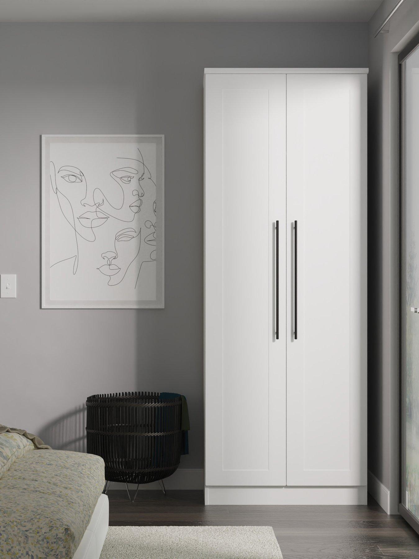 Product photograph of Swift Boston Ready Assembled 2 Door Wardrobe from very.co.uk