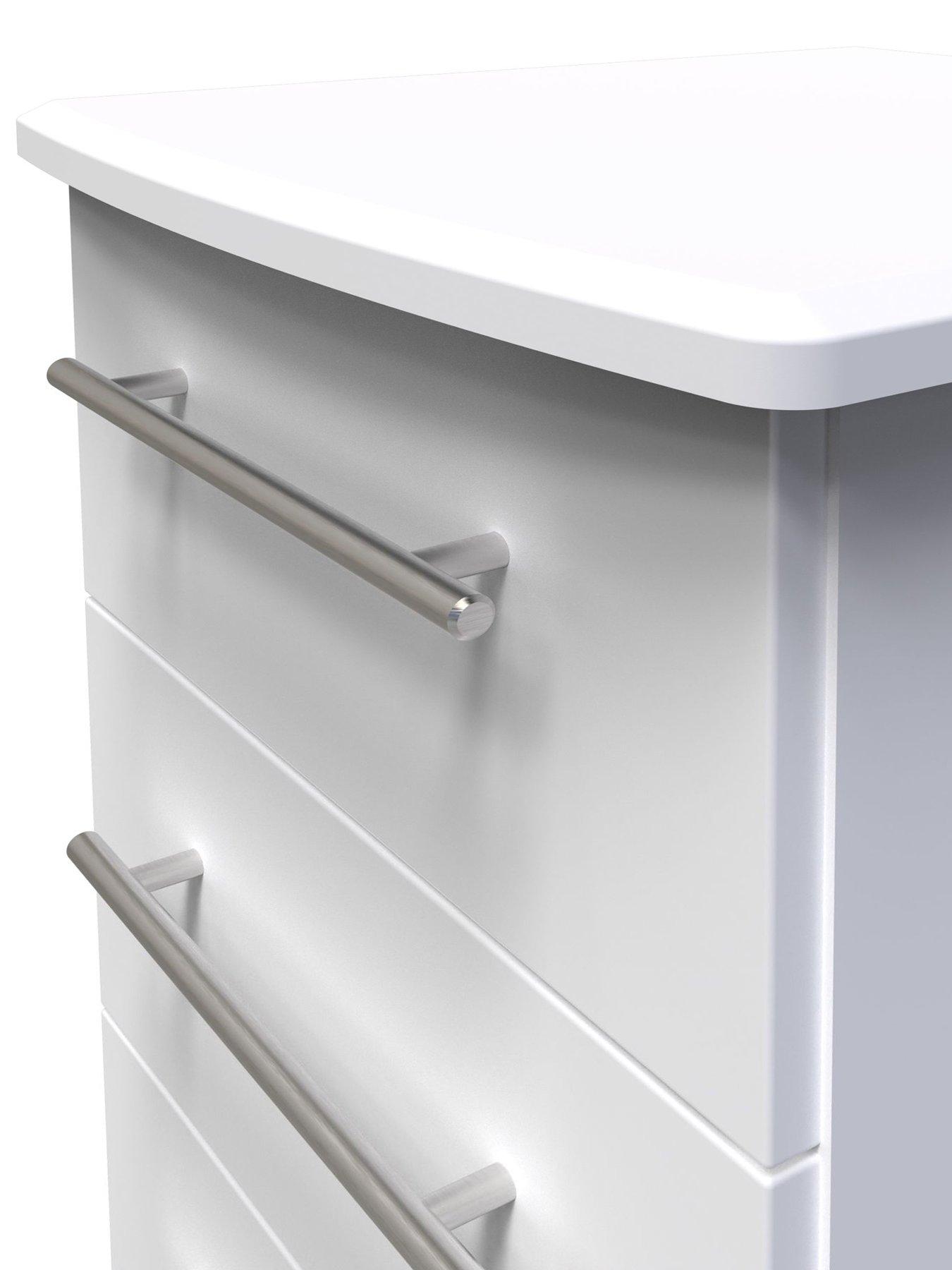 Image 4 of 6 of SWIFT Ready Assembled Oxford 3 Drawer Bedside Chest
