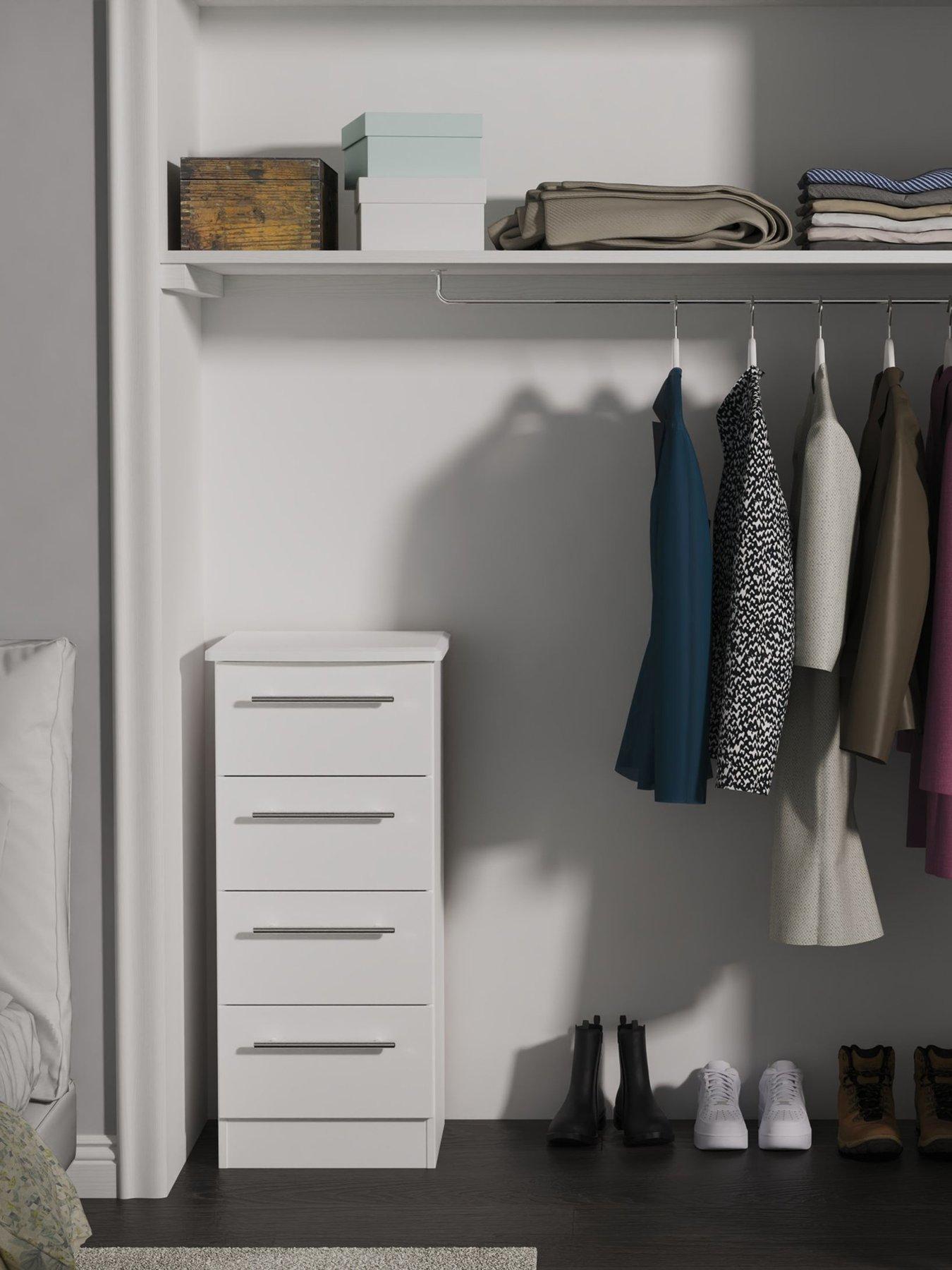 undefined Oxford Ready Assembled 4 Drawer Tallboy