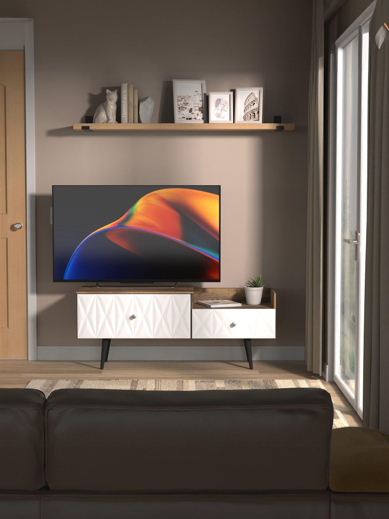 undefined Valencia Ready Assembled 2 Soft Close Drawer Coffee Table/TV Unit