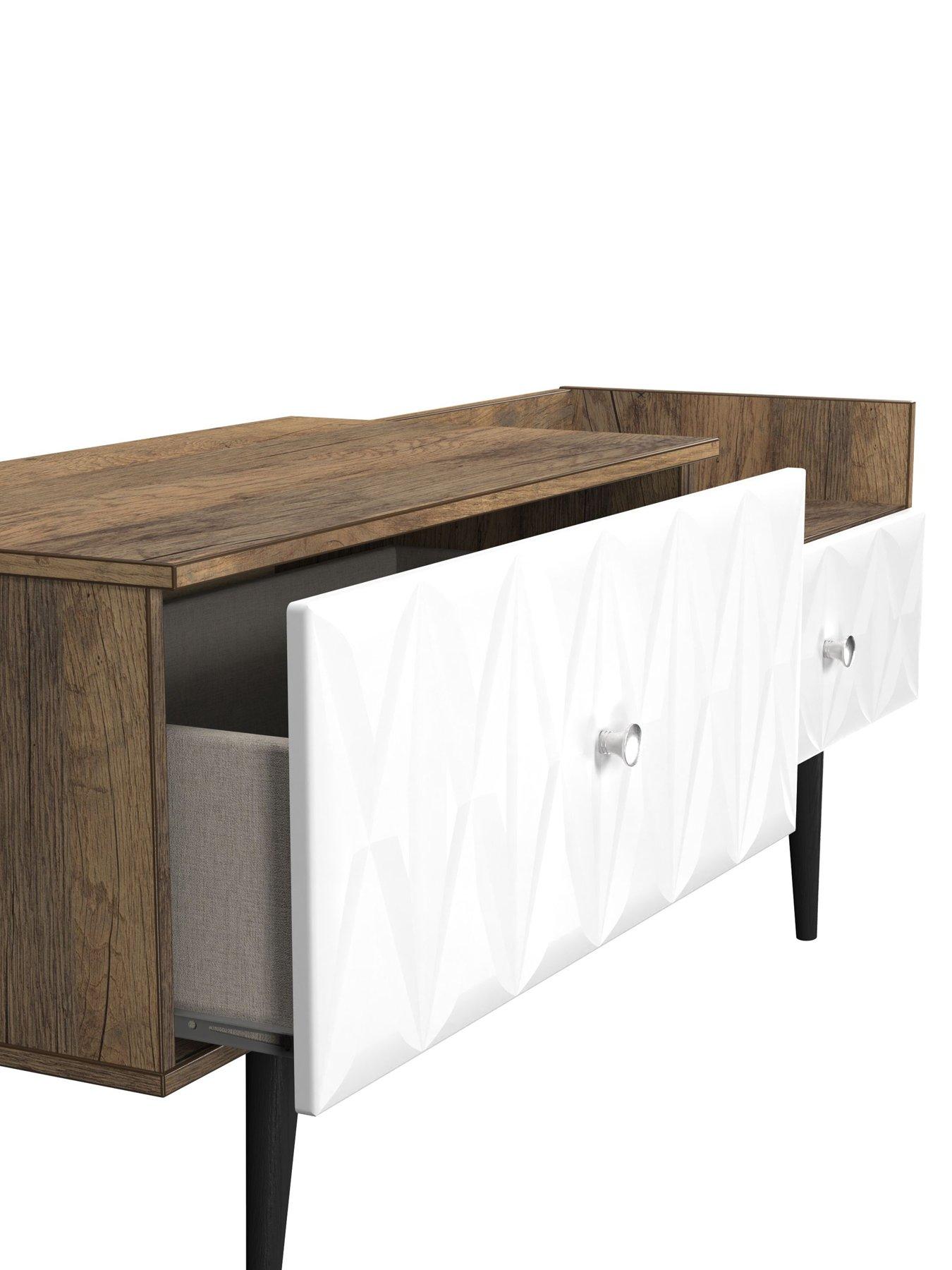 Image 6 of 7 of SWIFT Valencia Ready Assembled 2 Soft Close Drawer Coffee Table/TV Unit