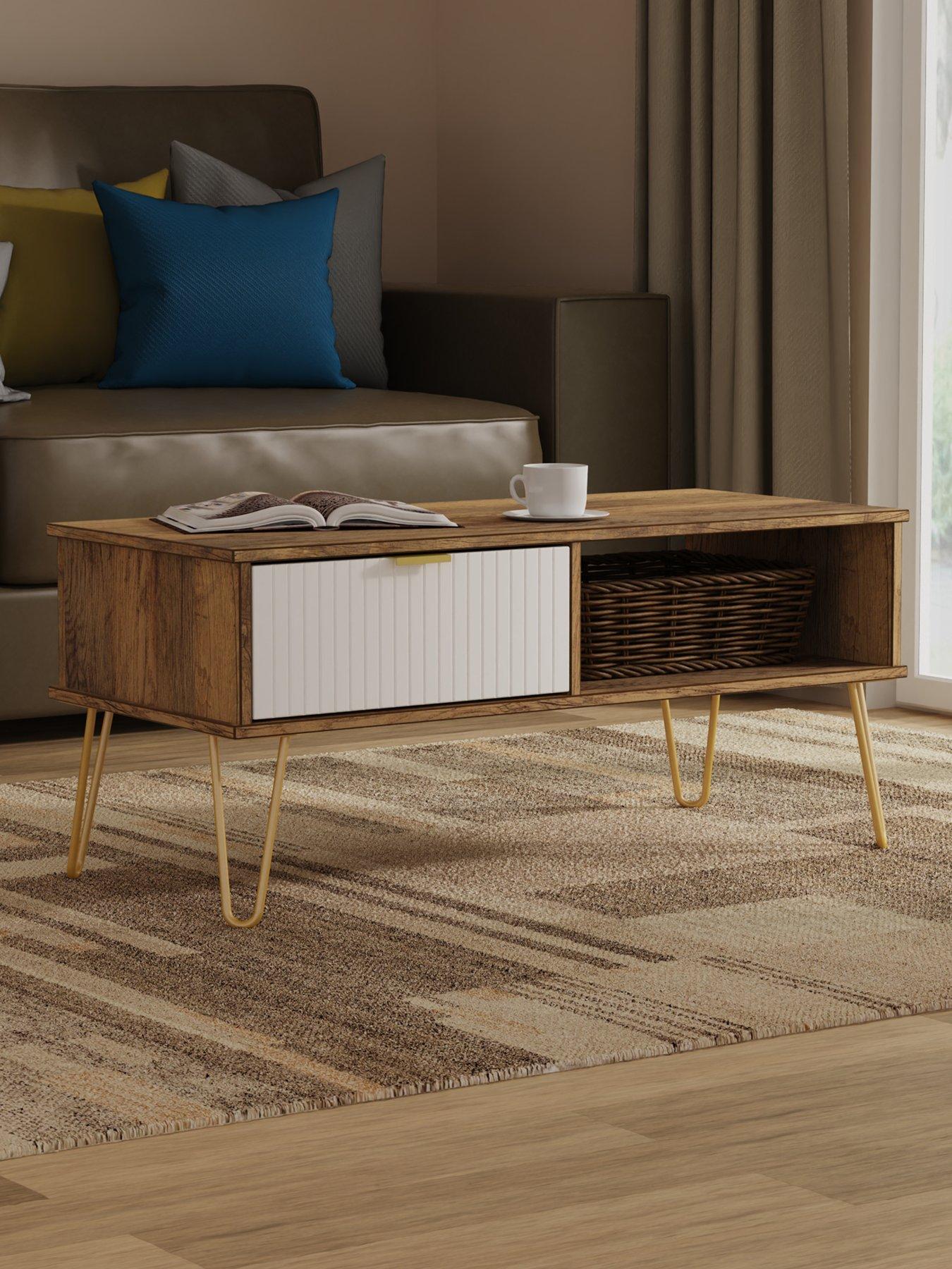 Product photograph of Swift Andie Ready Assembled 1 Drawer Coffee Table from very.co.uk