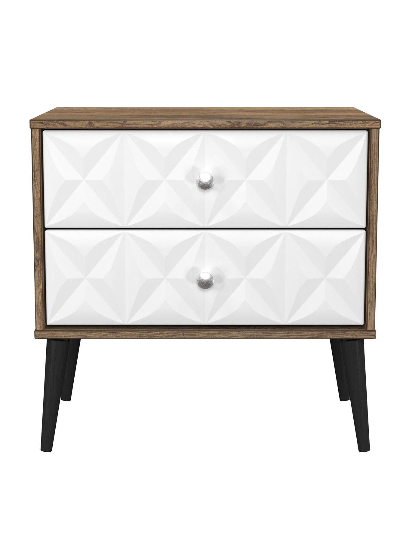 Image 2 of 7 of SWIFT Valencia Ready Assembled 2 Drawer Side Table