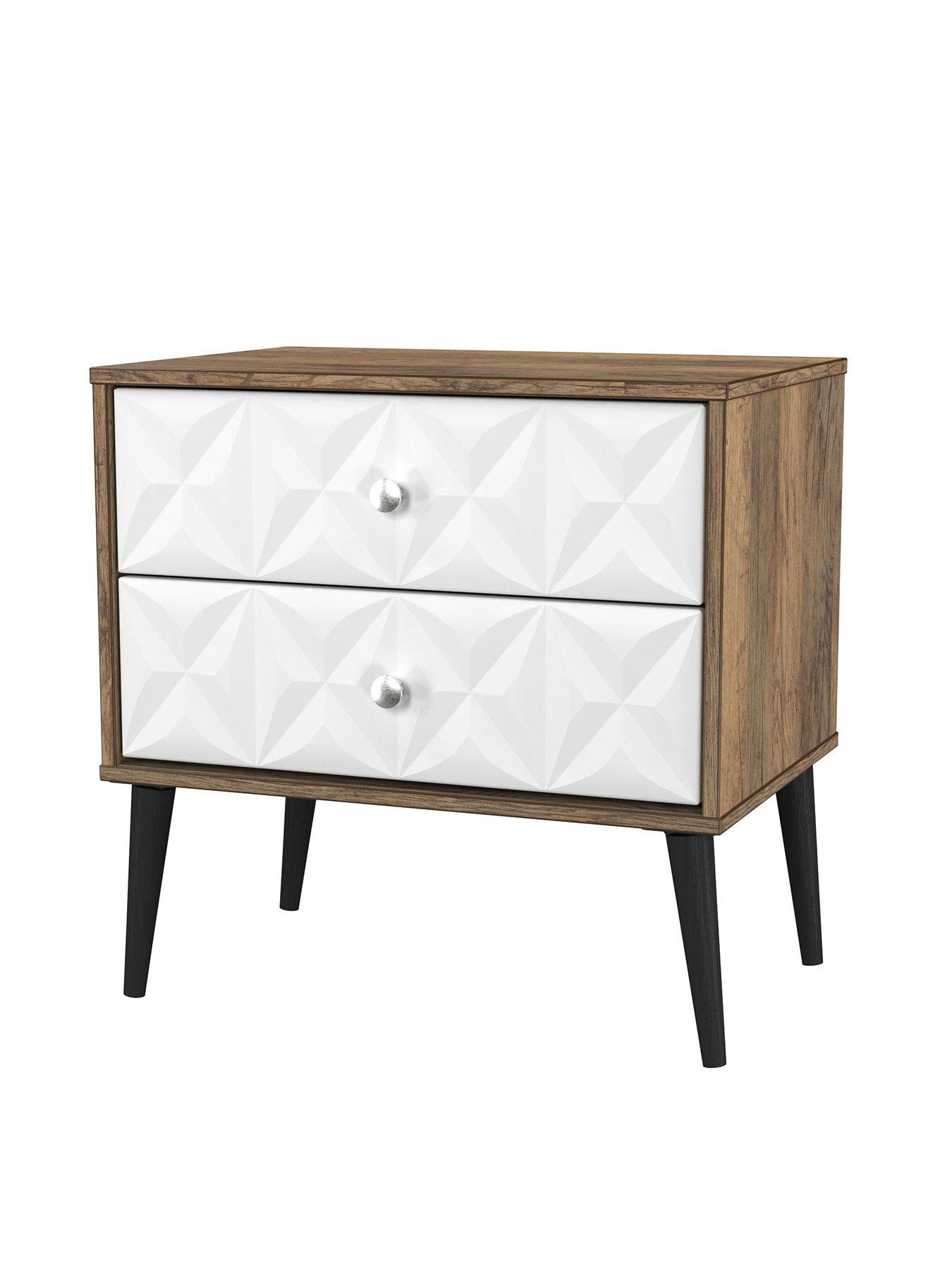 Image 3 of 7 of SWIFT Valencia Ready Assembled 2 Drawer Side Table