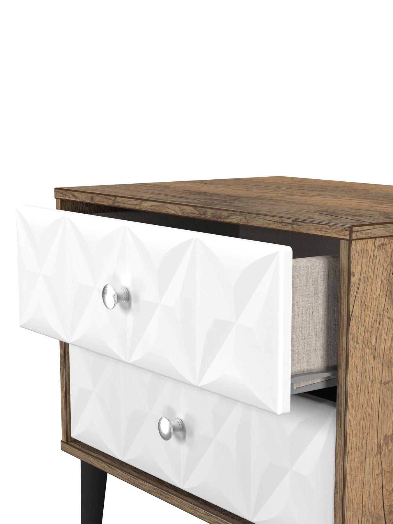 Image 5 of 7 of SWIFT Valencia Ready Assembled 2 Drawer Side Table