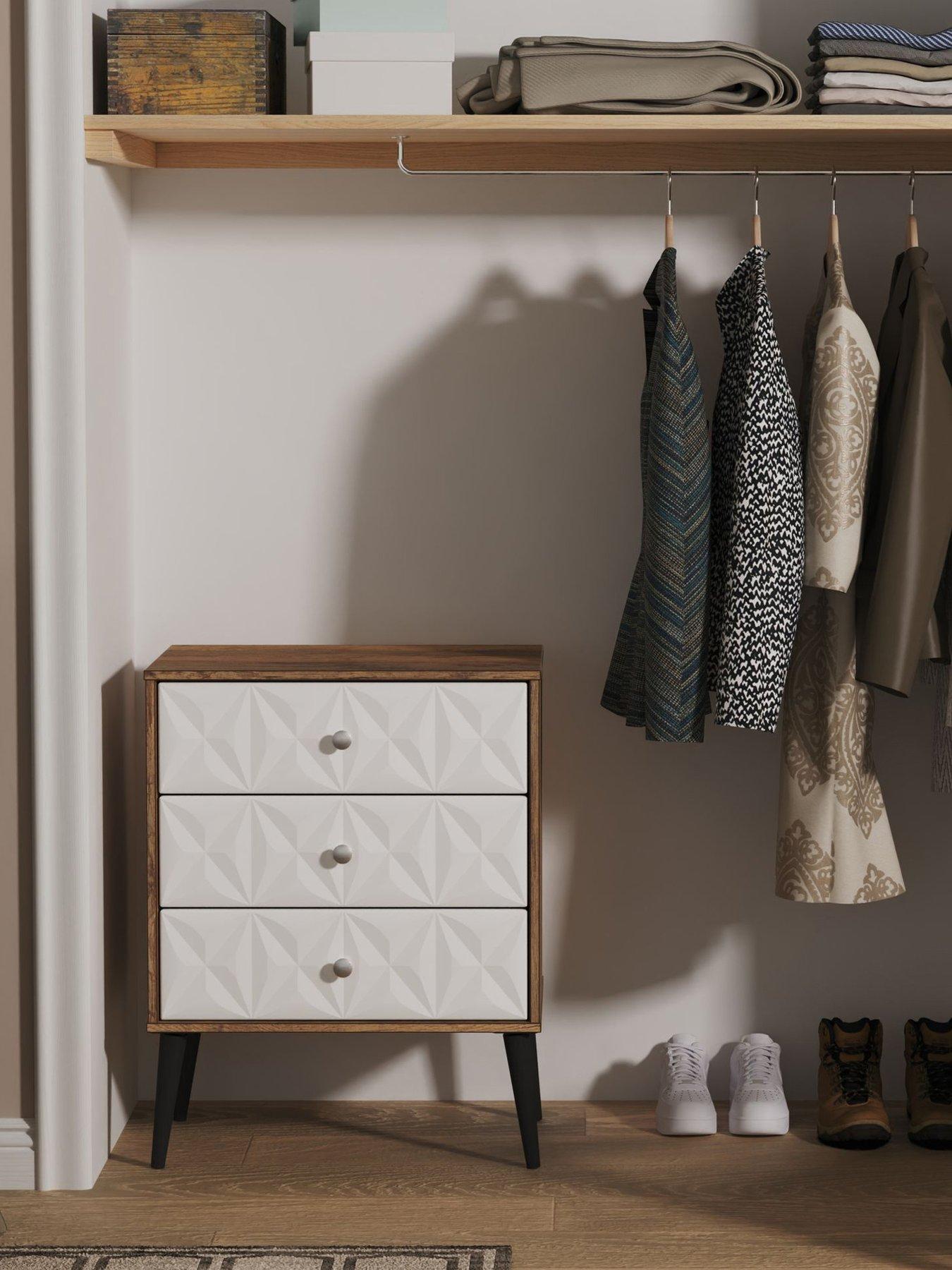 Image 1 of 7 of SWIFT Valencia Ready Assembled 3 Drawer Midi Sideboard