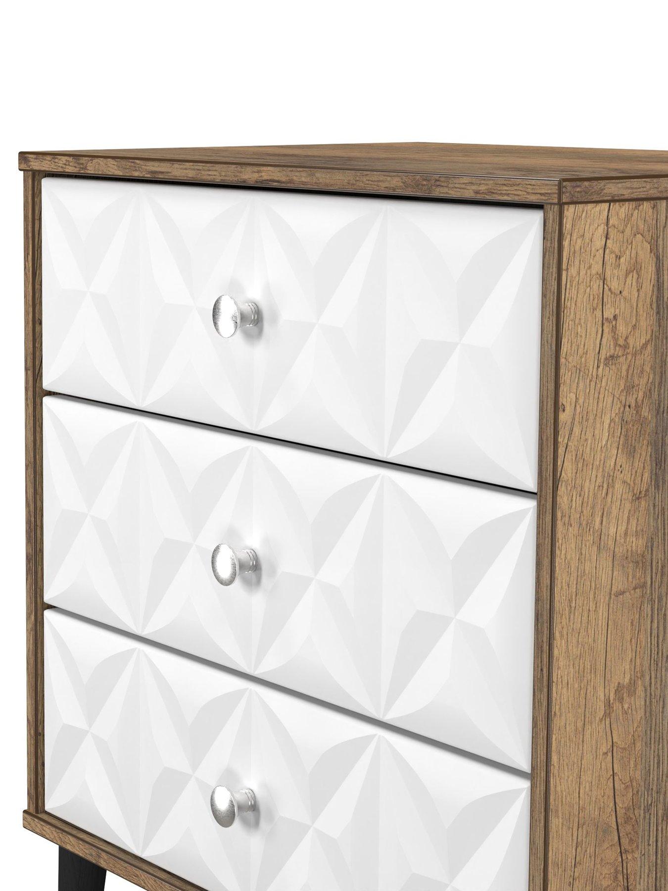 Image 4 of 7 of SWIFT Valencia Ready Assembled 3 Drawer Midi Sideboard