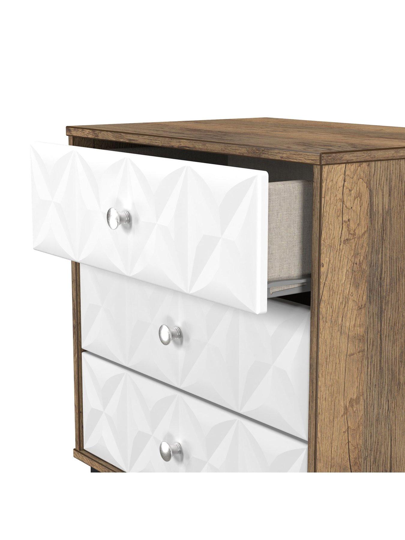 Image 7 of 7 of SWIFT Valencia Ready Assembled 3 Drawer Midi Sideboard