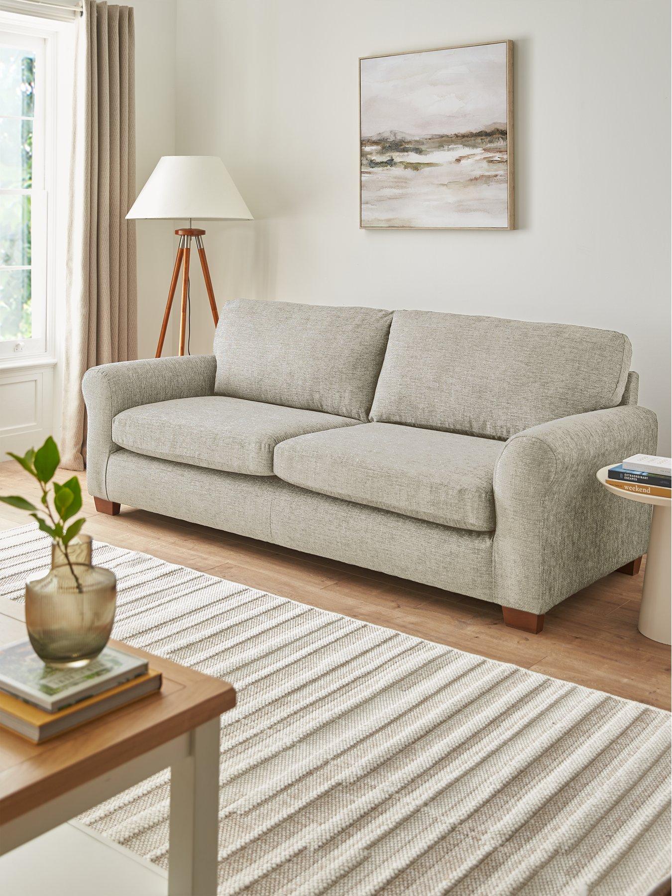 undefined New Bailey Fabric 4 Seater Sofa - FSC Certified
