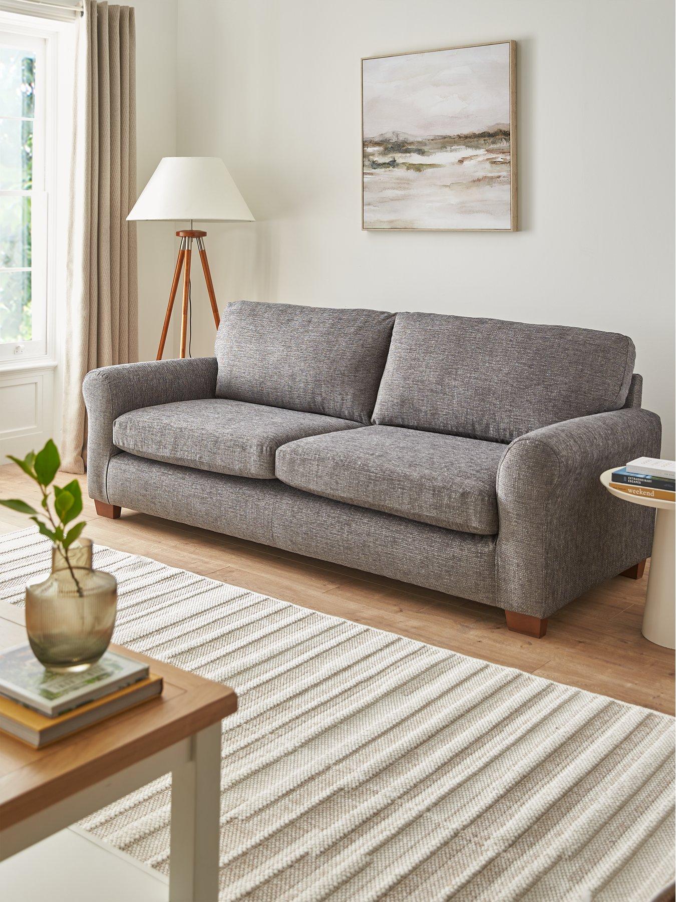undefined New Bailey Fabric 4 Seater Sofa - FSC Certified