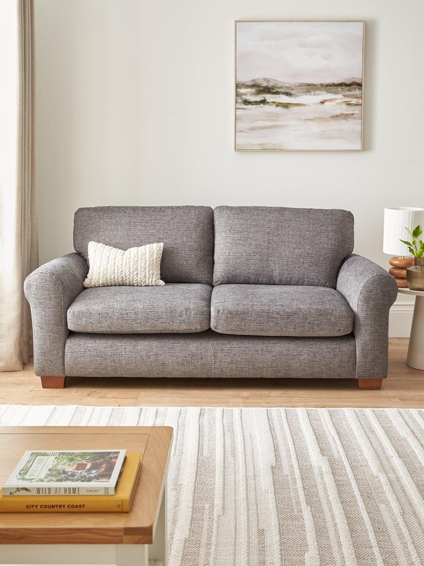 undefined New Bailey Fabric 3 Seater Sofa - FSC Certified