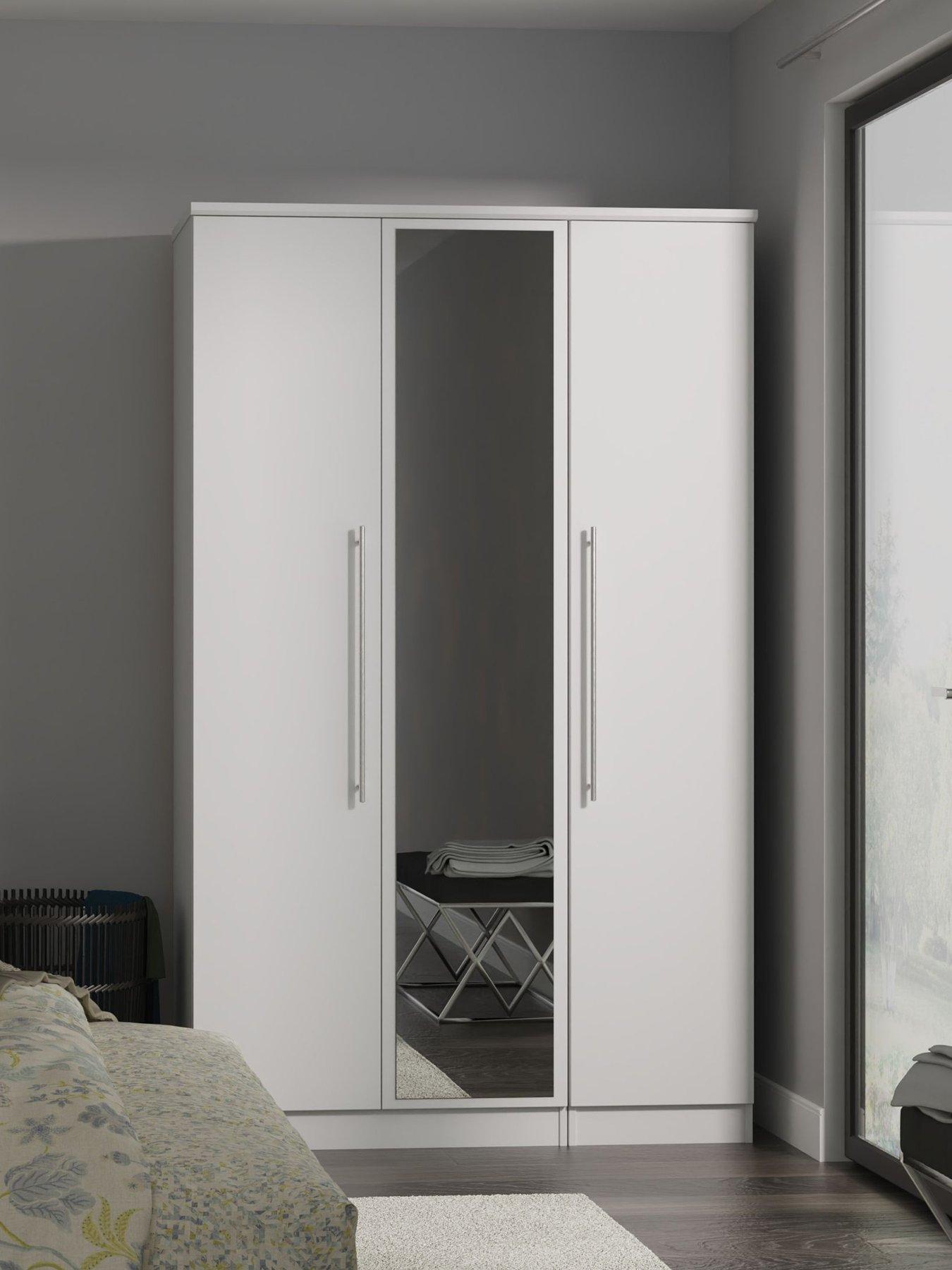 Product photograph of Swift Oxford Part Assembled 3 Door Wardrobe from very.co.uk