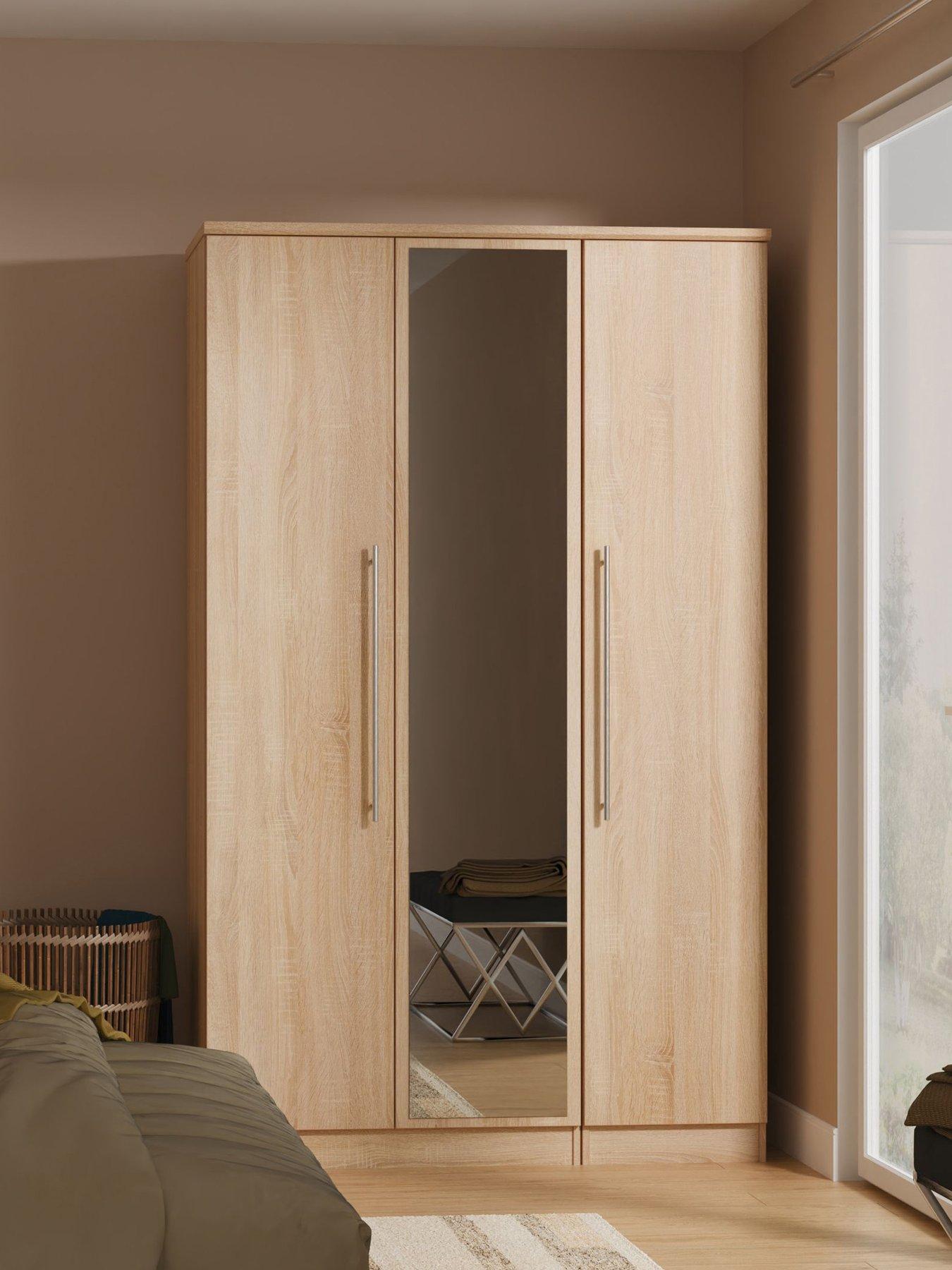 undefined Oxford Part Assembled 3 Door Wardrobe