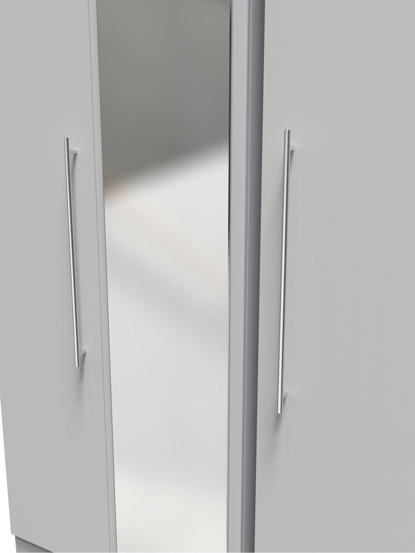 Image 4 of 7 of SWIFT Oxford Part Assembled 3 Door Wardrobe