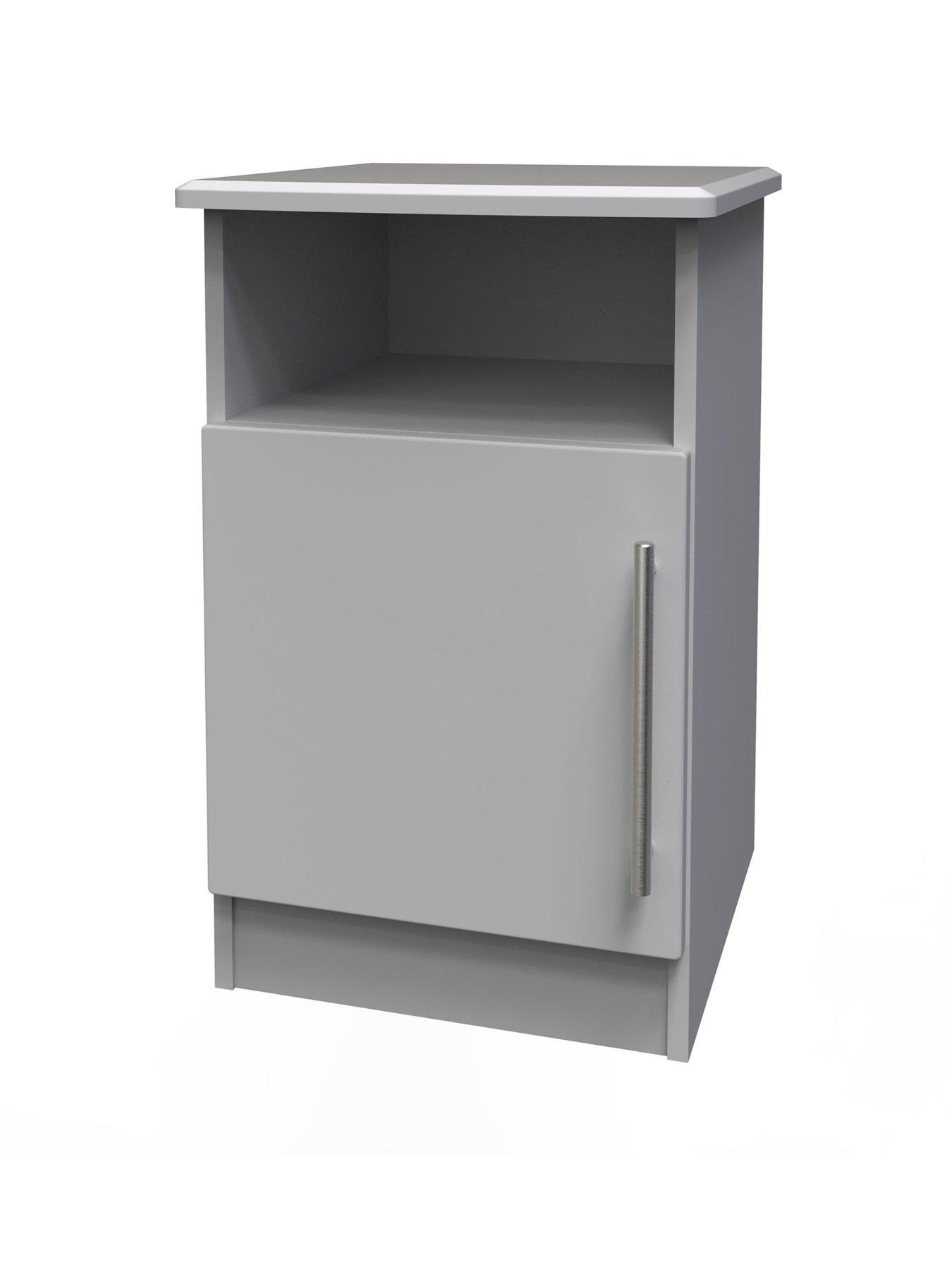 Image 5 of 5 of SWIFT Oxford Ready Assembled 4 Piece Set&nbsp;- 2x Bedside Chests,&nbsp;&nbsp;Chest of 3 Drawers, 2 Door&nbsp;Wardrobe