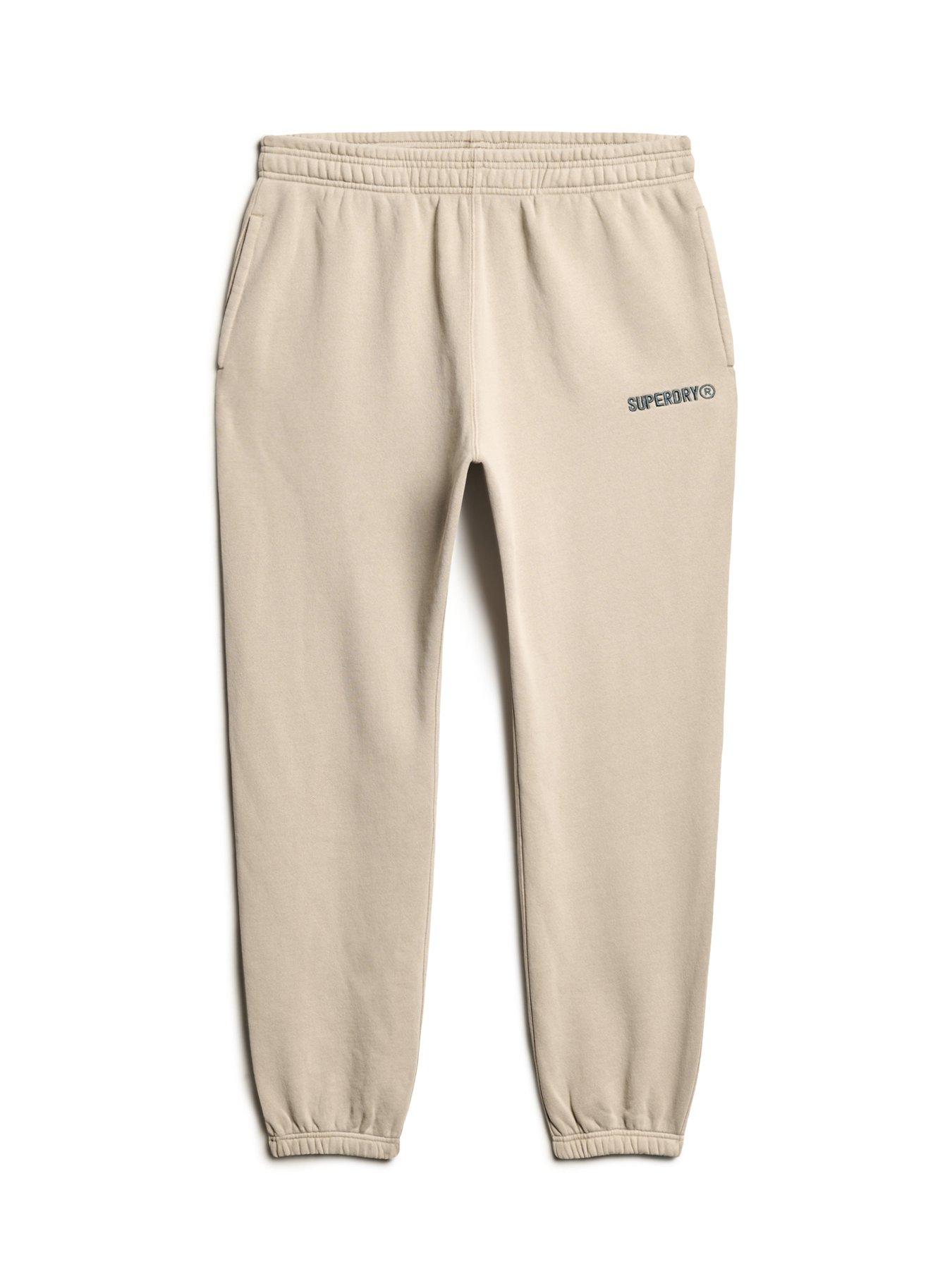Superdry Micro Logo Graphic Joggers Beige Very