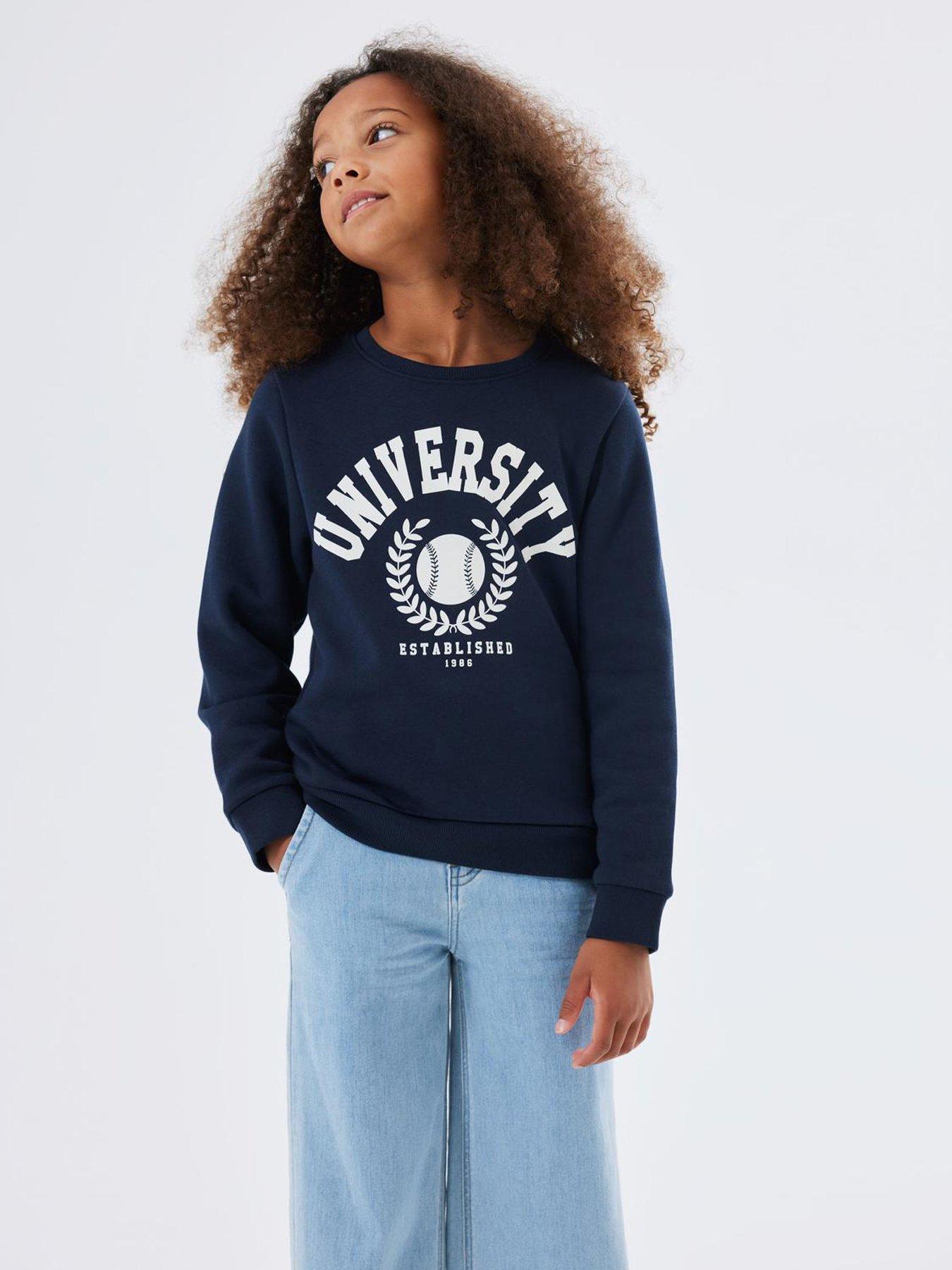 undefined Girls University Sweat - Dark Sapphire