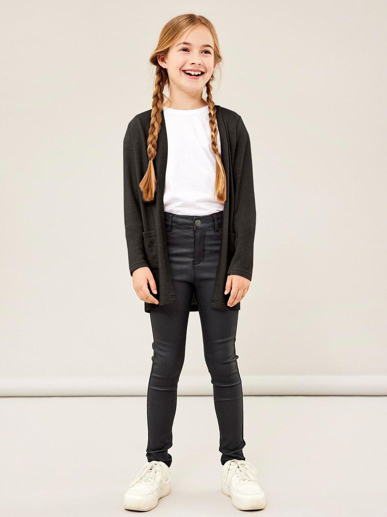 Name It Girls Longline Cardigan Dark Sapphire Very