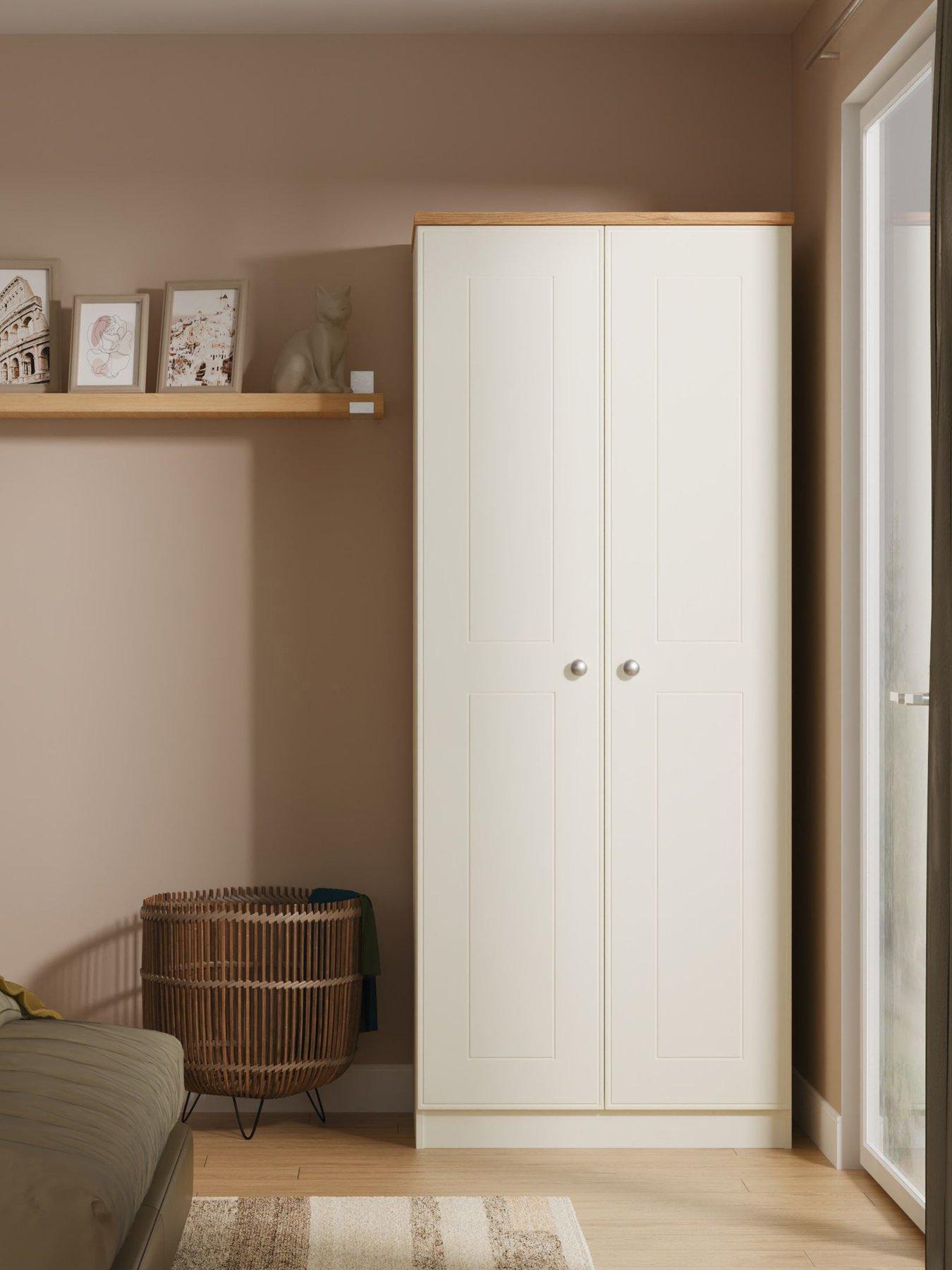 Product photograph of Swift Tivoli Ready Assembled 2 Door Wardrobe from very.co.uk