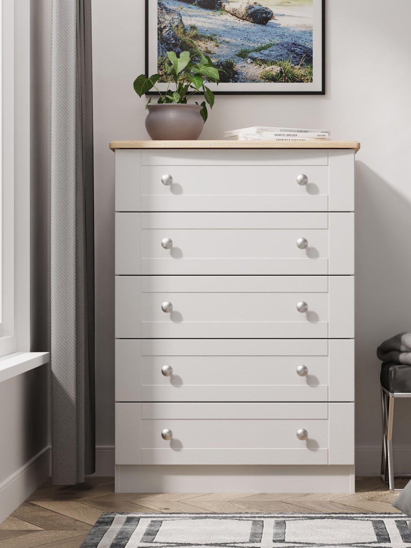 SWIFT Sydney Ready Assembled 5 Drawer Chest