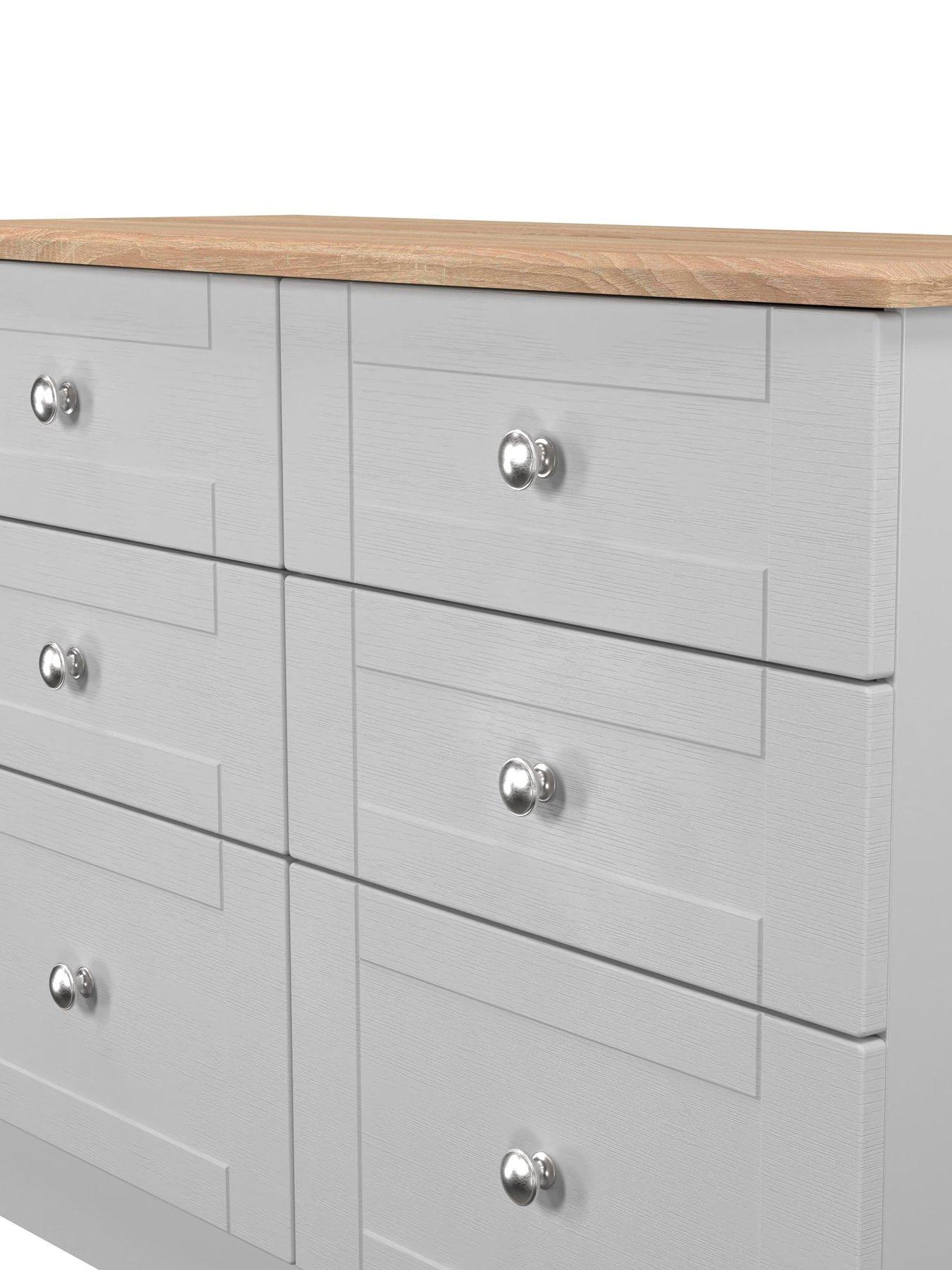 Image 4 of 7 of SWIFT Sydney Ready Assembled&nbsp;6 Drawer Midi Chest