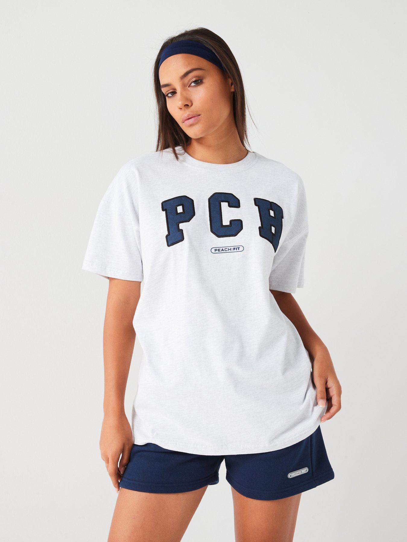 undefined Womens Ivy Oversized T-Shirt - Light Grey