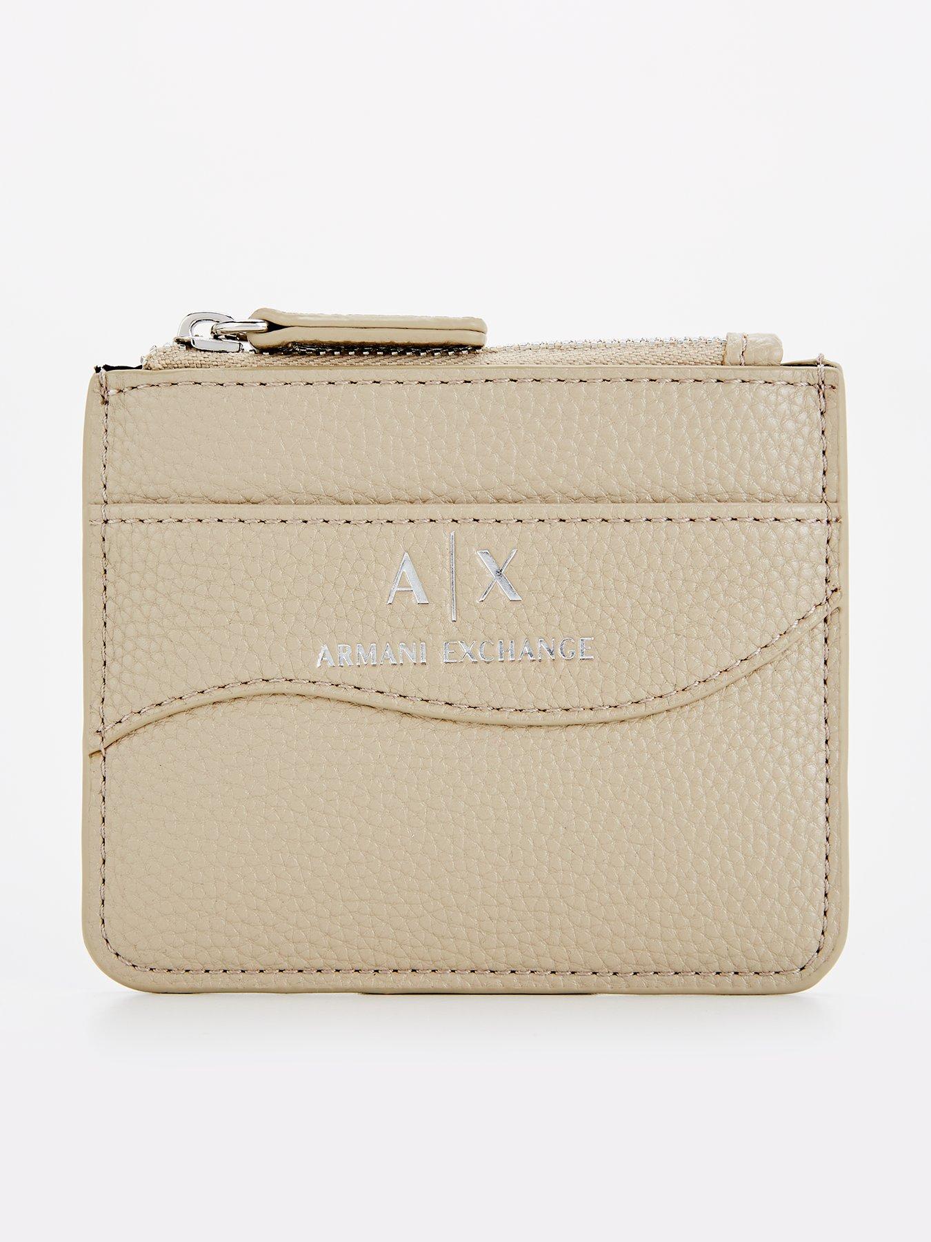 undefined Zip Top Card Holder - Beige