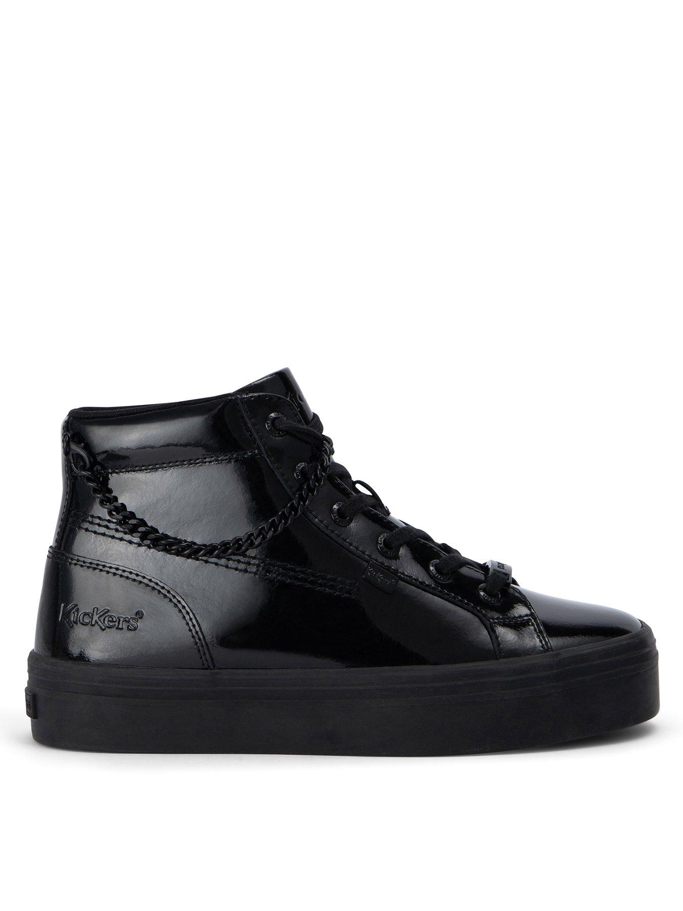 Patent leather high top sneakers deals