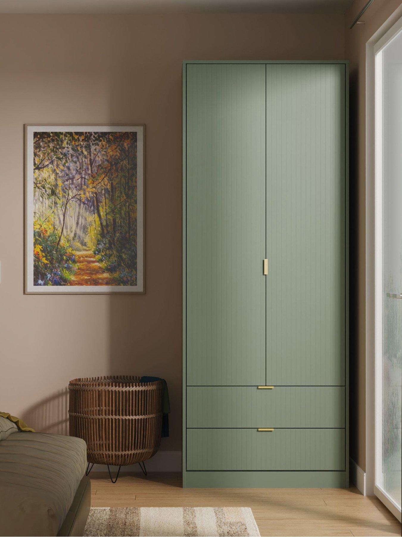 Product photograph of Swift Nevada Ready Assembled 2 Door 2 Drawer Wardrobe from very.co.uk