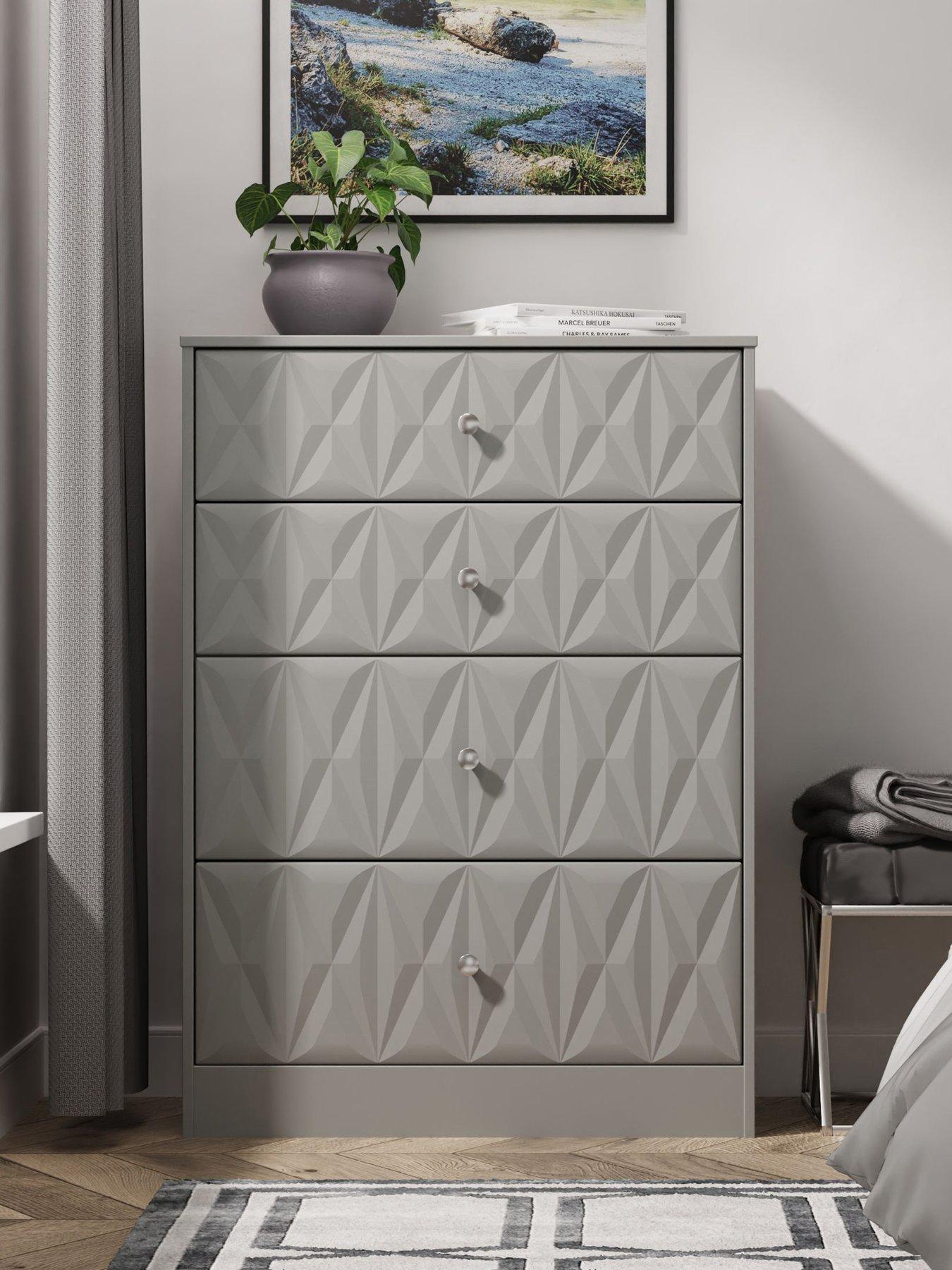 Product photograph of Swift Ohio Ready Assembled 4 Drawer Deep Chest from very.co.uk