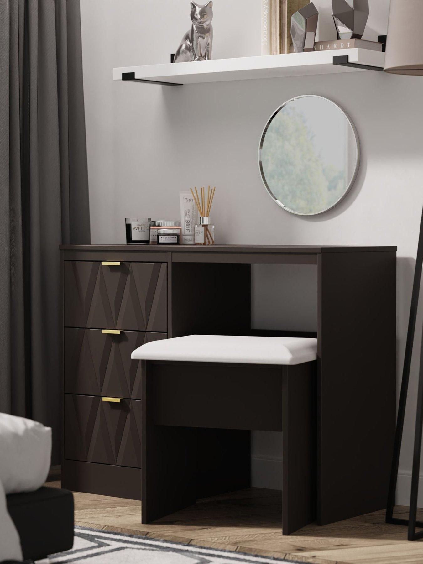 SWIFT Texas Ready Assembled 3 Drawer Desk/Dressing Table