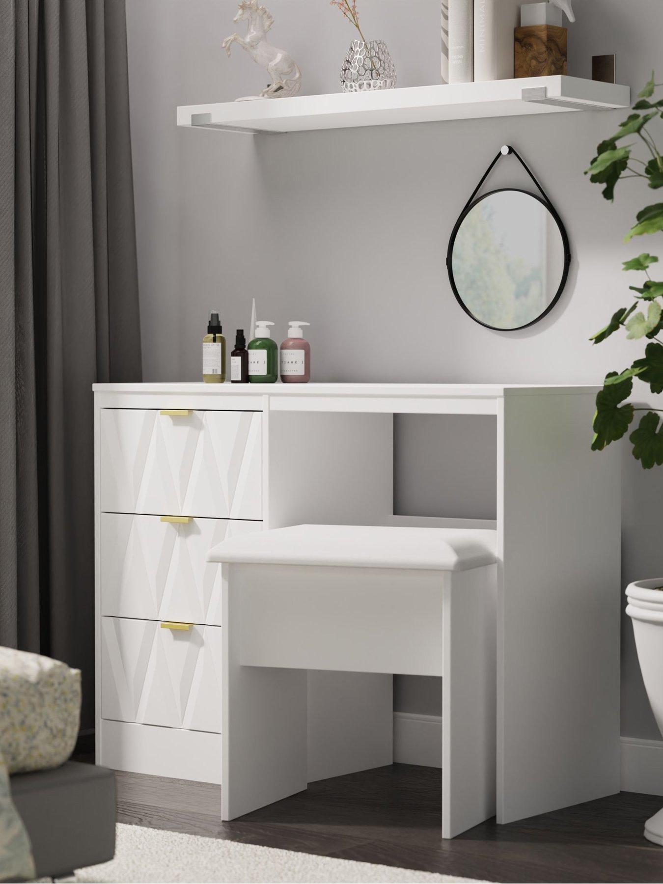 undefined Texas Ready Assembled 3 Drawer Desk/Dressing Table