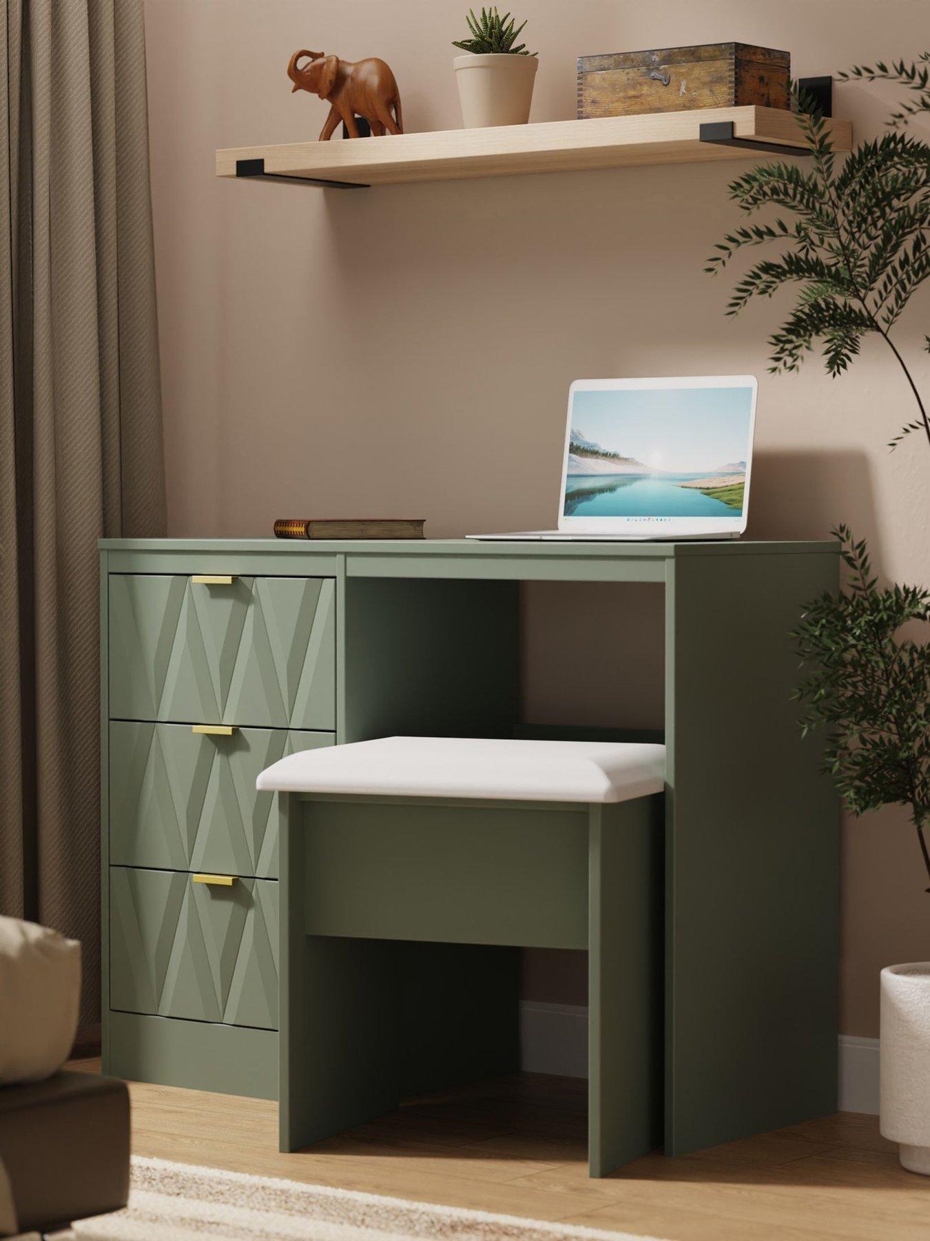 undefined Texas Ready Assembled 3 Drawer Desk/Dressing Table