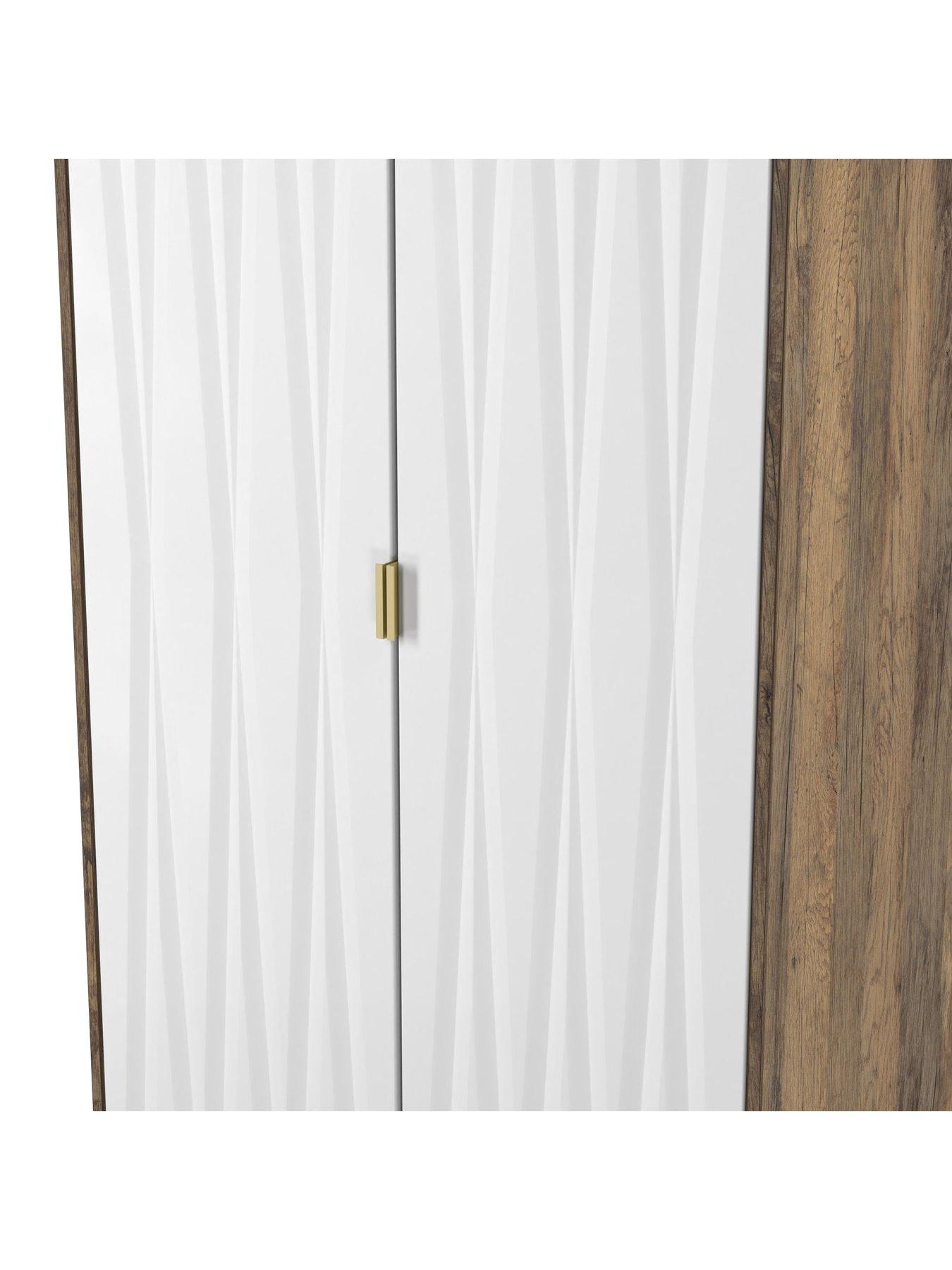Image 4 of 6 of SWIFT Texas Ready Assembled 2 Door Wardrobe