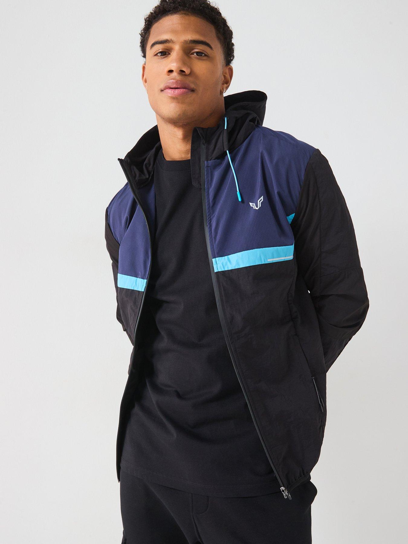 undefined Mens Primary Lightweight Jacket - Black/blue