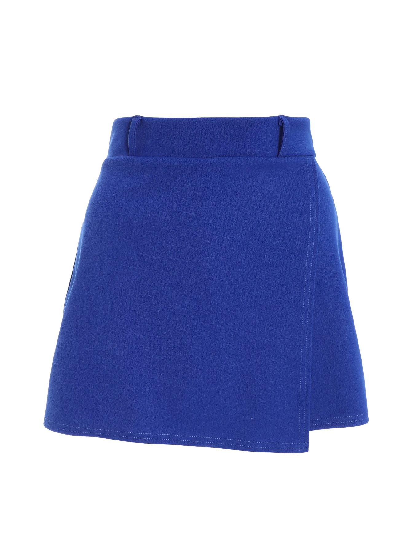 Quiz Royal Blue Wrap Skort | Very.co.uk