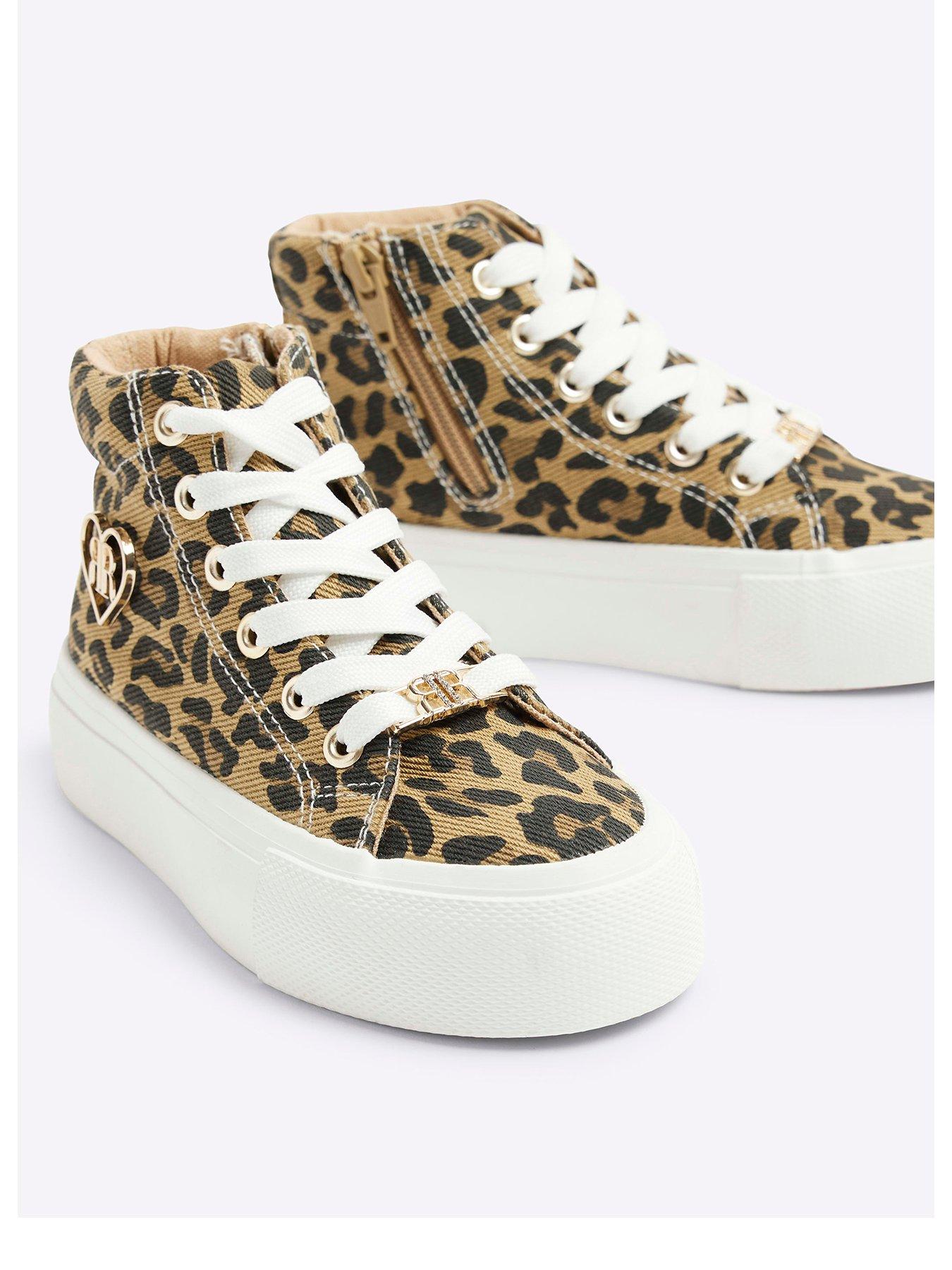 Platform leopard trainers online