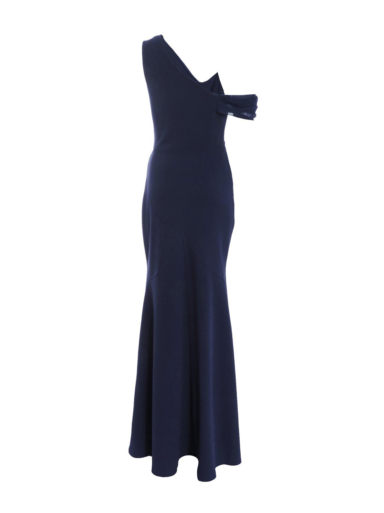 quiz asymmetric dress QUIZ Plus Size Marble Asymmetric Cowl Maxi Dress