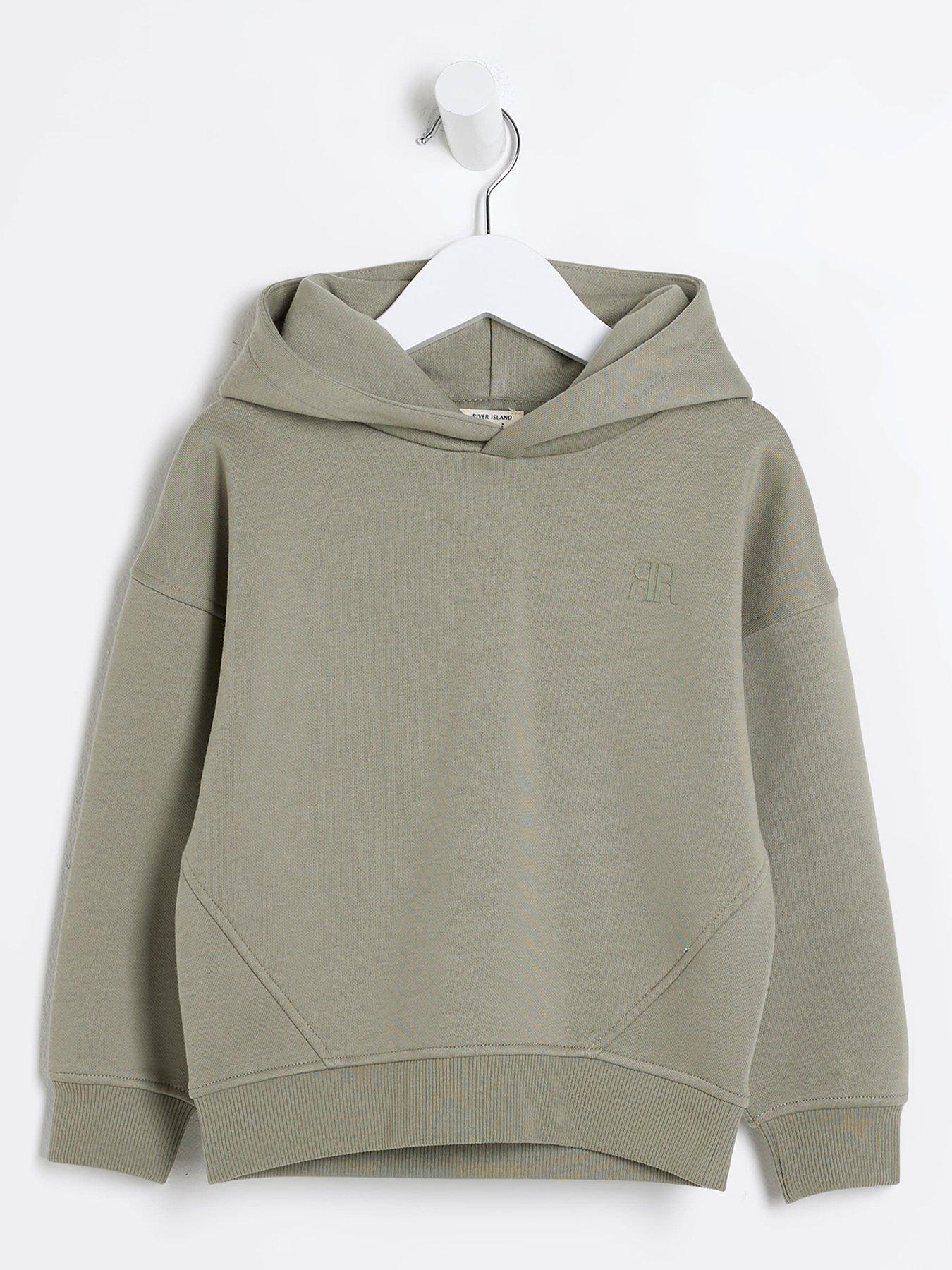 River Island Mini Mini Boy Rr Hoodie Khaki Very