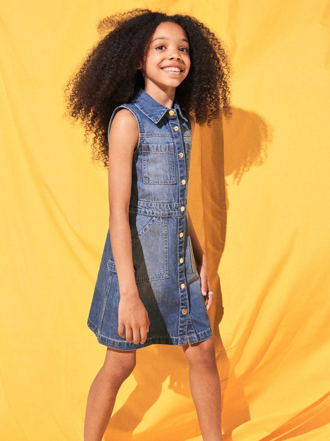 Girls jean dress online