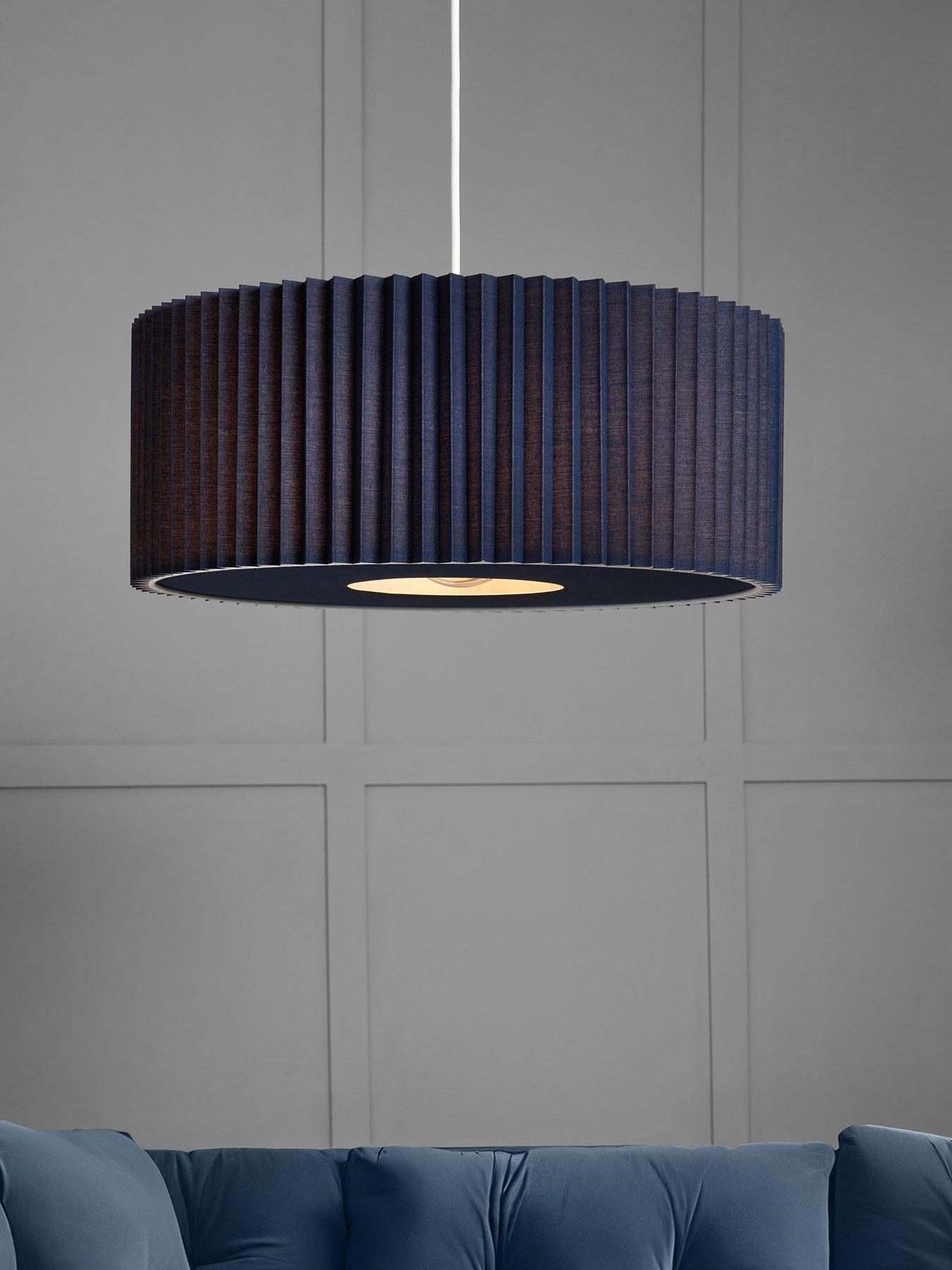 Very Home Large Knife Pleat Easy-Fit Light Shade
