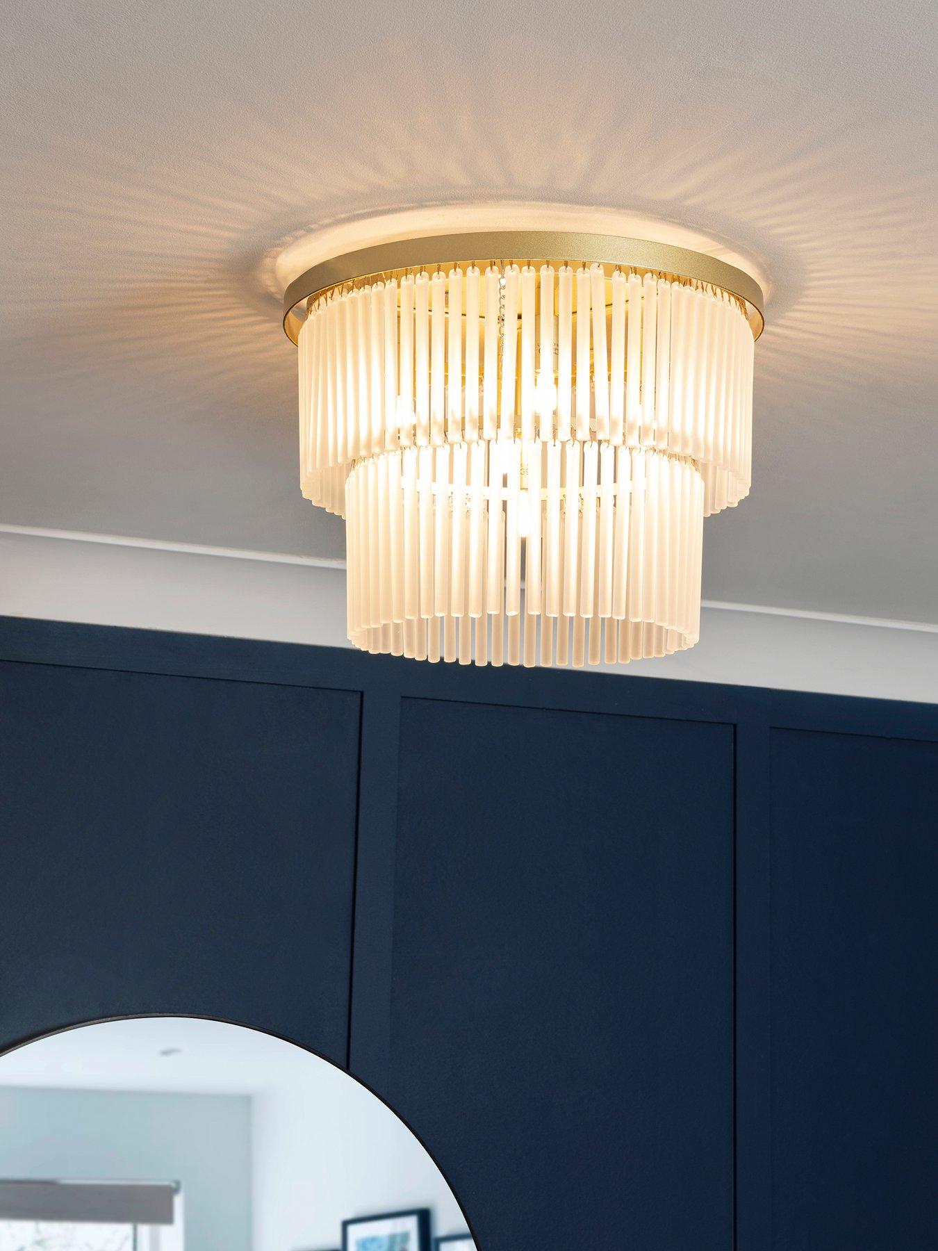 Image 1 of 3 of The Very Collection Aubrey Tiered Flush Ceiling Light