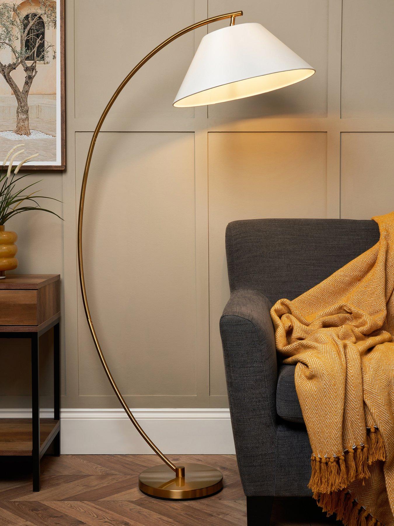 Product photograph of Very Home Arc Floor Lamp from very.co.uk