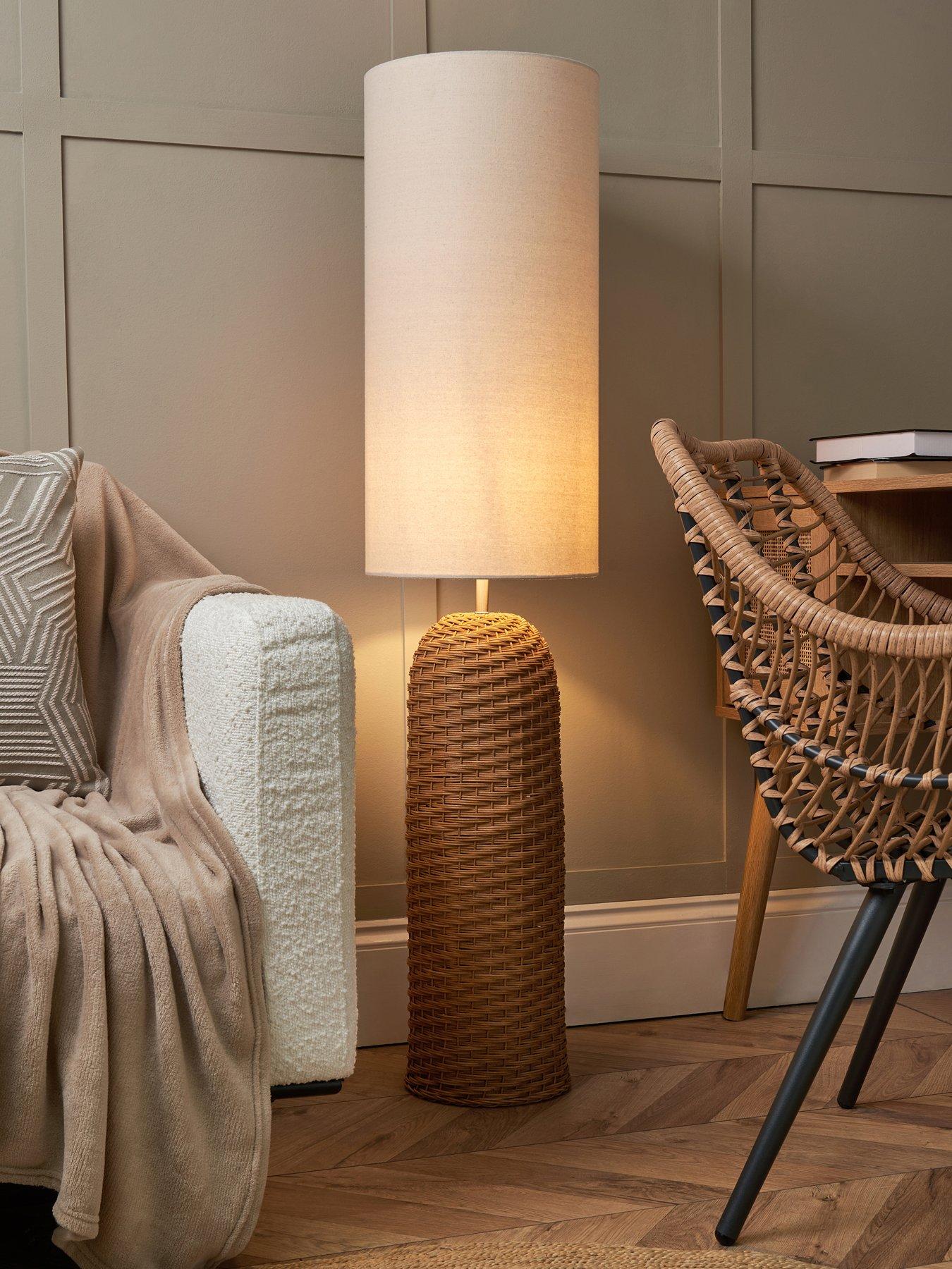 The Very Collection Rattan Vessel Floor Lamp