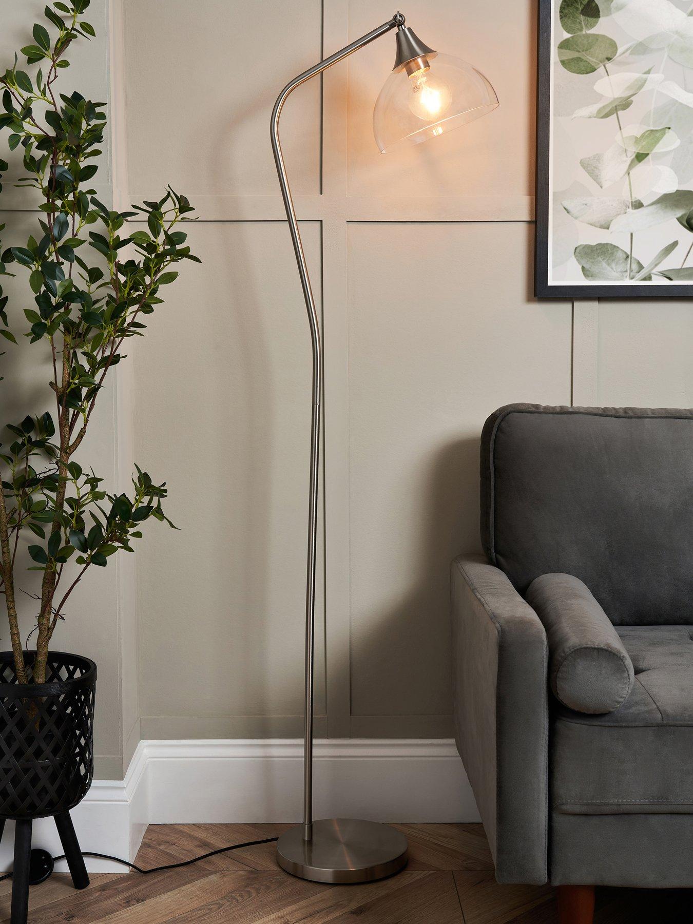 Product photograph of Very Home Loft Floor Lamp from very.co.uk