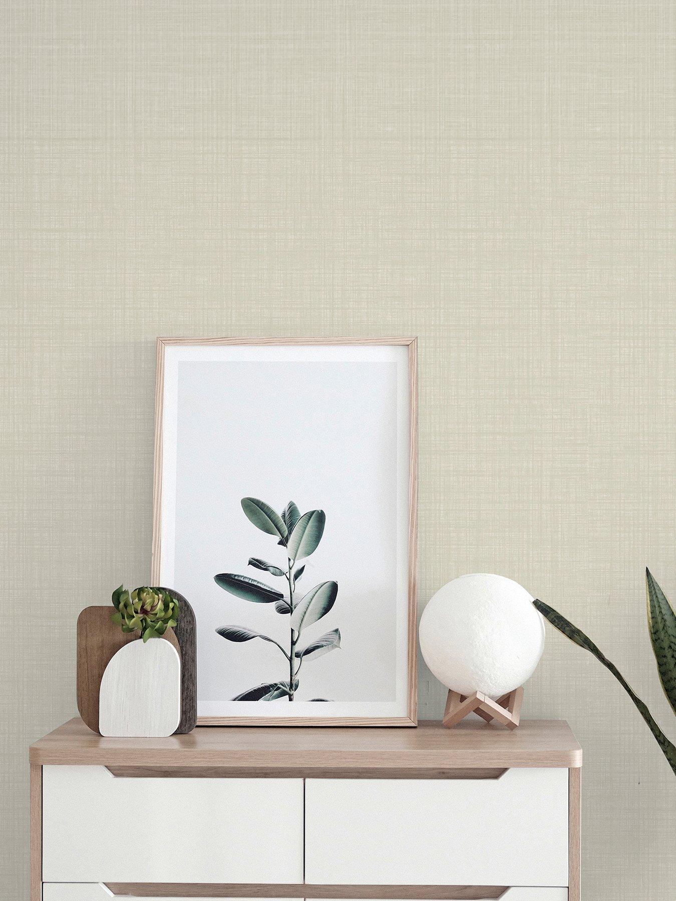 Image 4 of 6 of ARTHOUSE Weave Texture Neutral Wallpaper