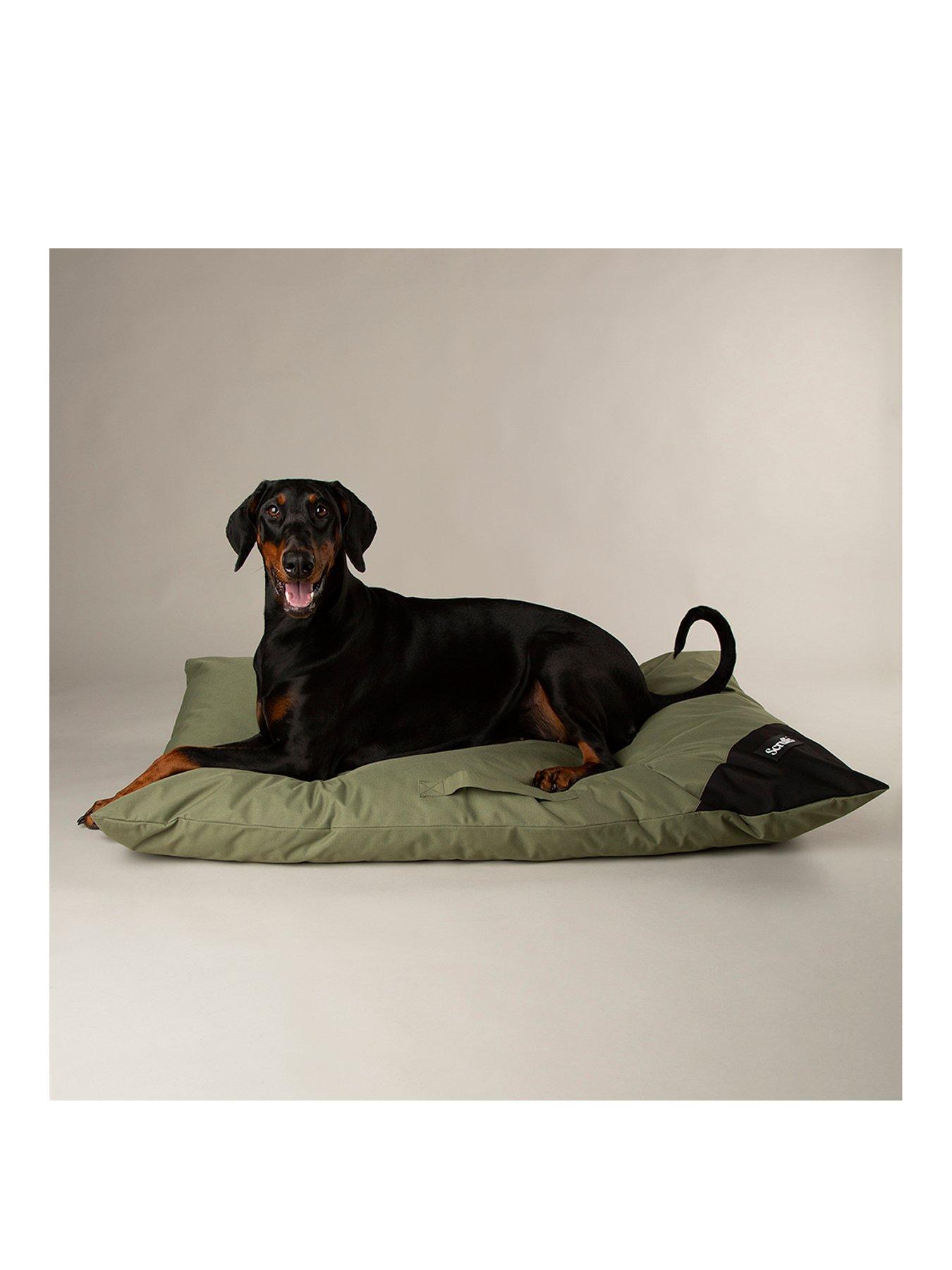 Product photograph of Scruffs Expedition Memory Foam Orthopaedic Dog Bed Pillow - Khaki Green - Extra Large from very.co.uk