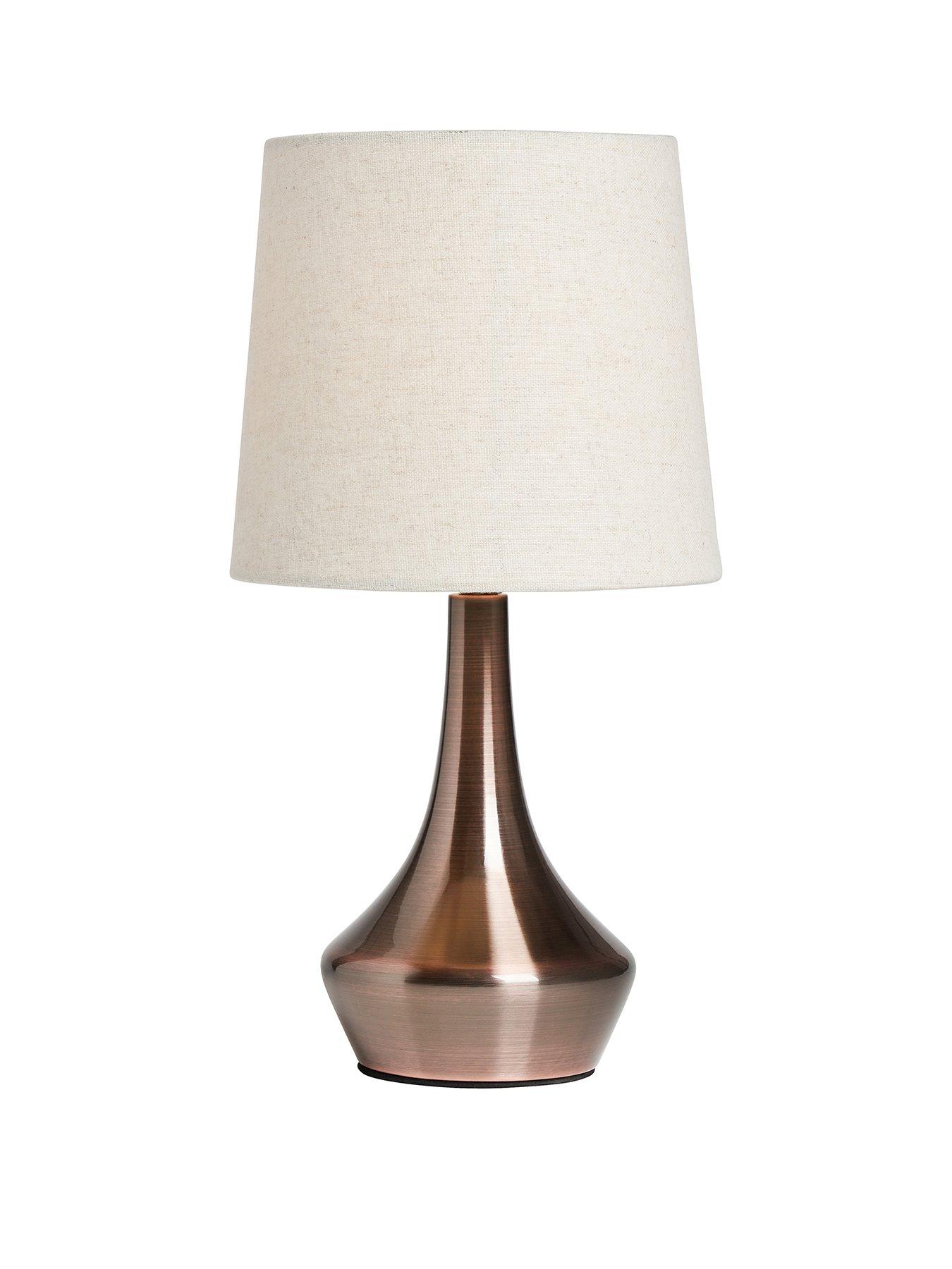 Image 2 of 6 of Very Home Small Metal Bedside Table Lamp